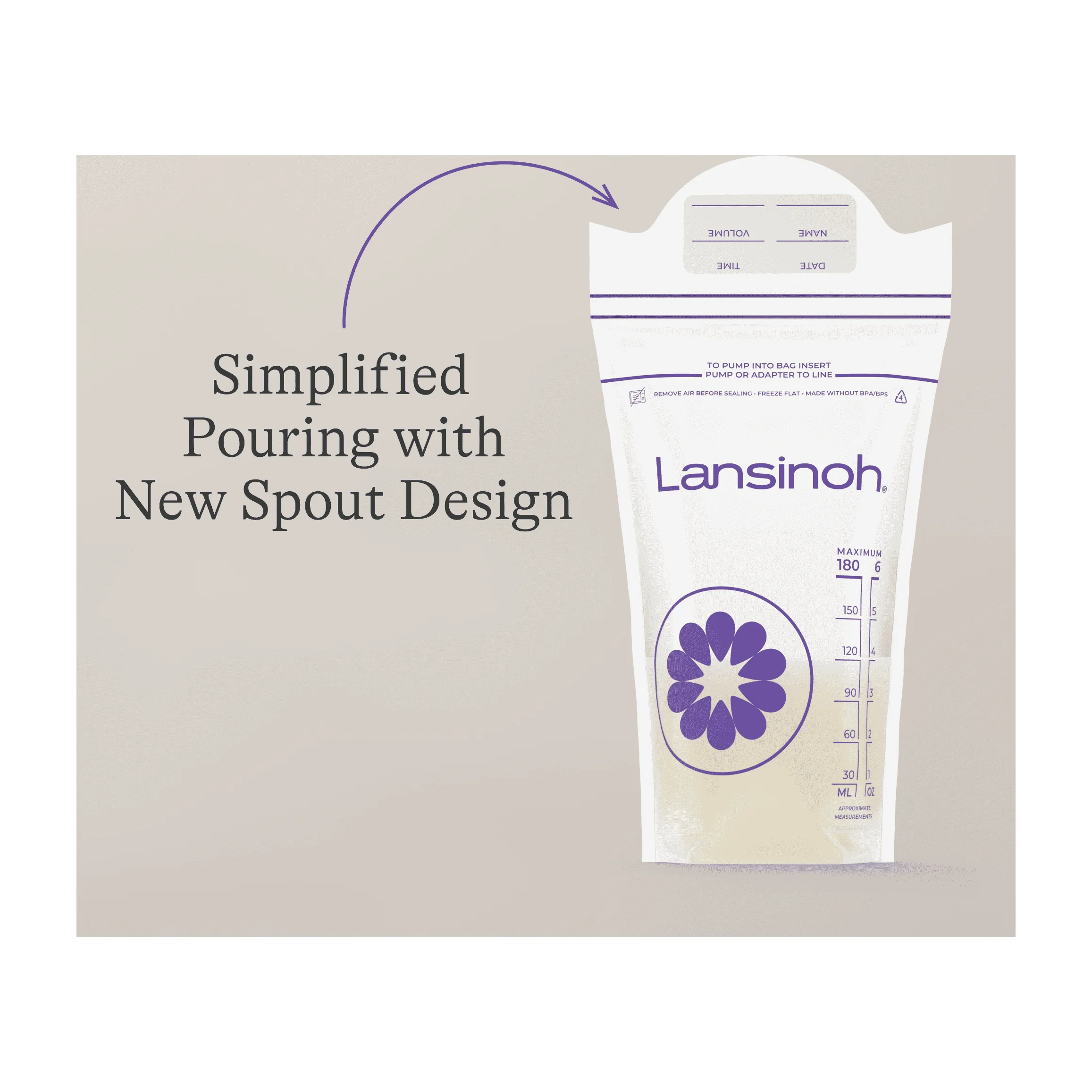 Lansinoh Breastmilk Storage Bags, 100 Count