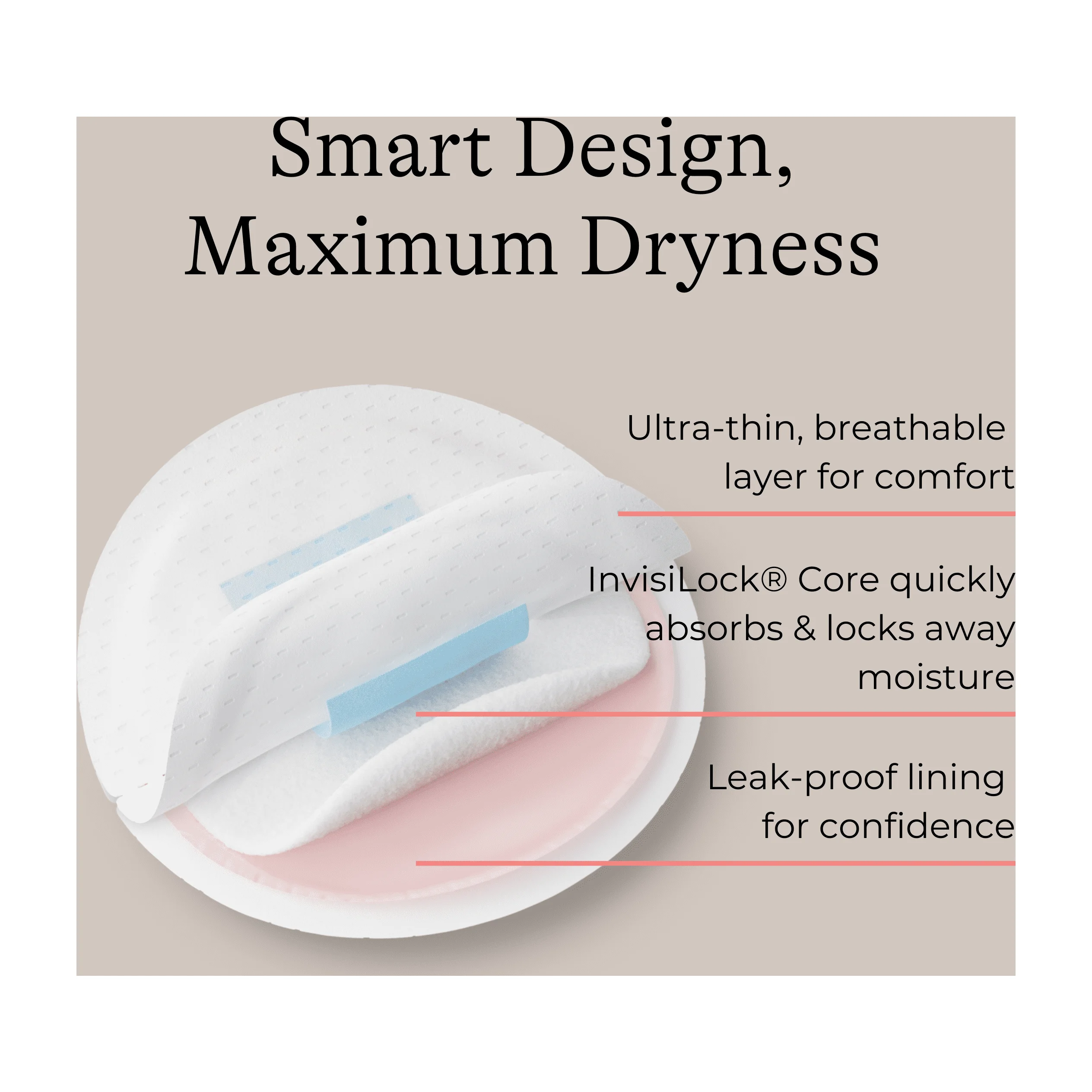 Lansinoh Stay Dry Disposable Nursing Pads, 100 Count