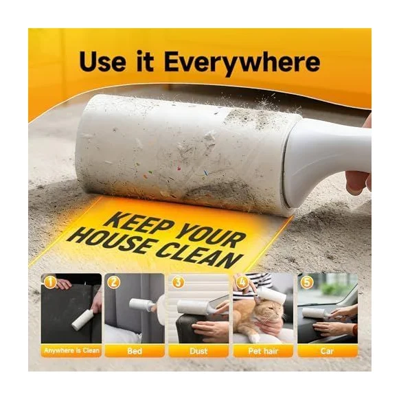 Lint Roller Set in Kenya - 800 Sheets Extra Sticky With 4 Handles