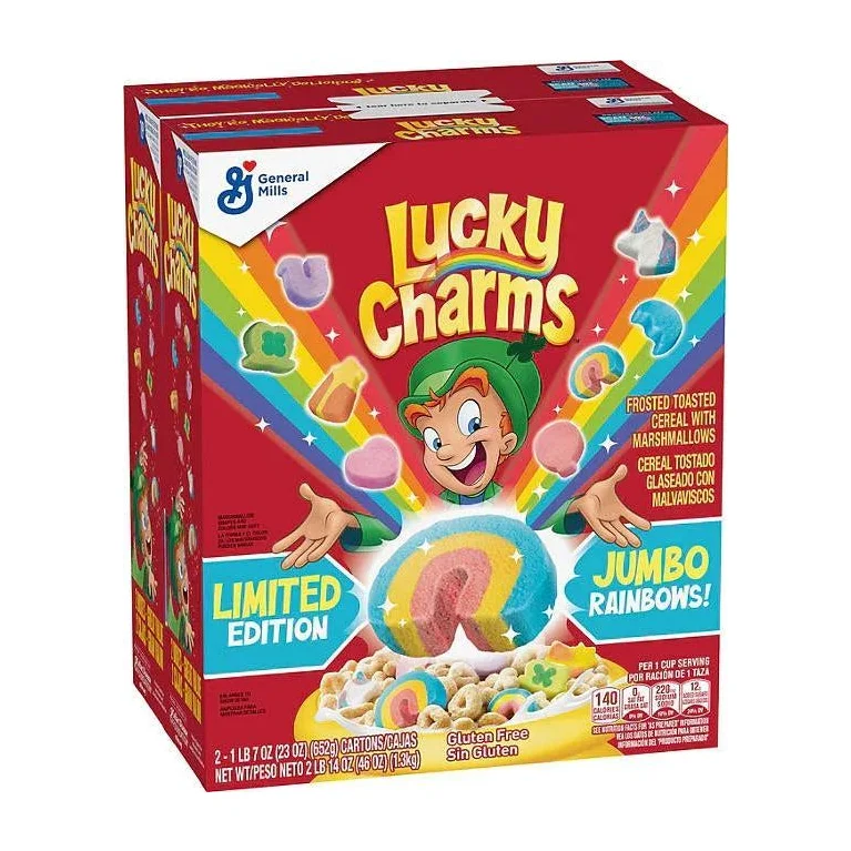 Lucky Charms with Marshmallows, 2 pk.