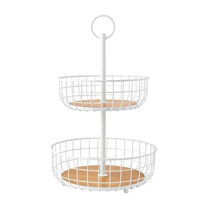 Member's Mark 2 Tier Wire Basket Stand, Black