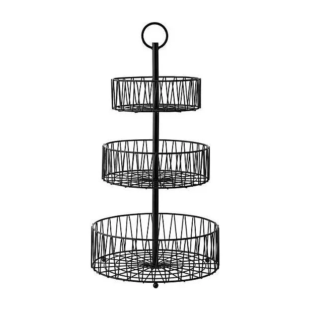 Member's Mark 3-Tiered Wrought Iron Round Basket
