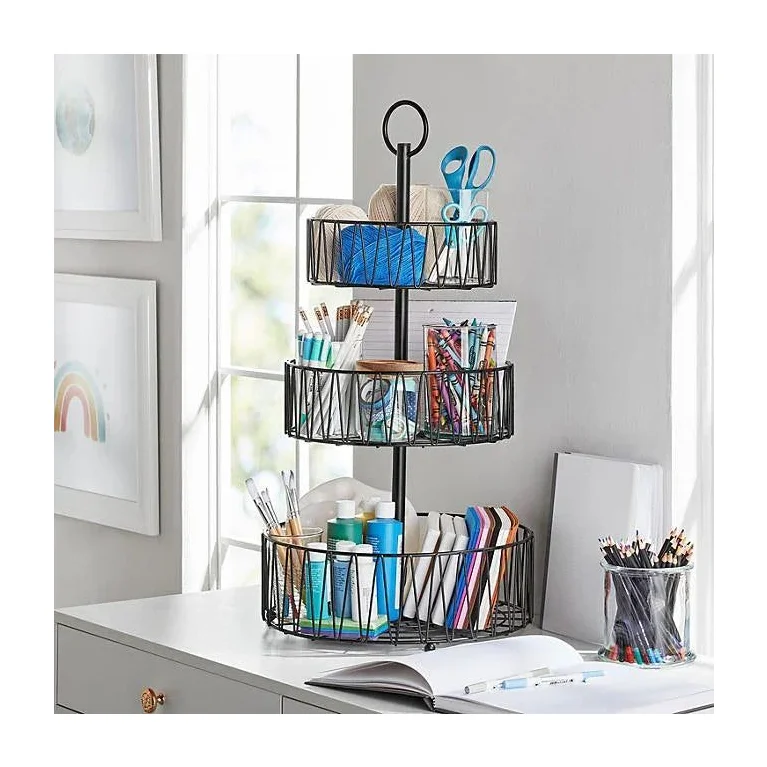 Member's Mark 3-Tiered Wrought Iron Round Basket