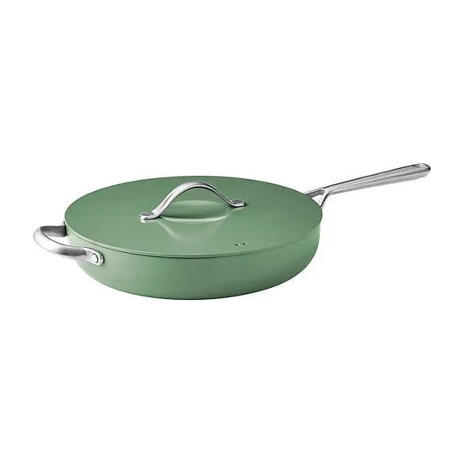 Member's Mark 5.5 Quart Jumbo Ceramic Nonstick Pan, Sage