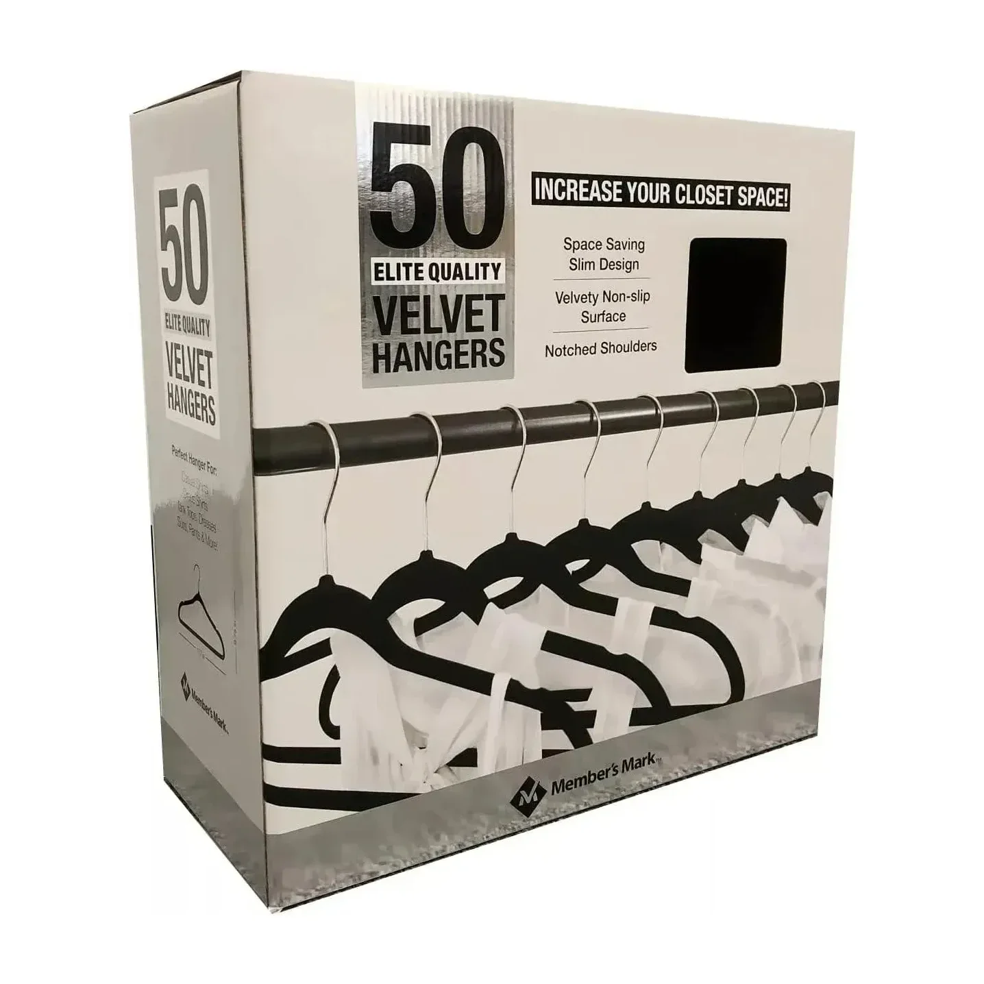 Velvet Hangers in Kenya - Member's Mark Non-Slip, Pack of 50