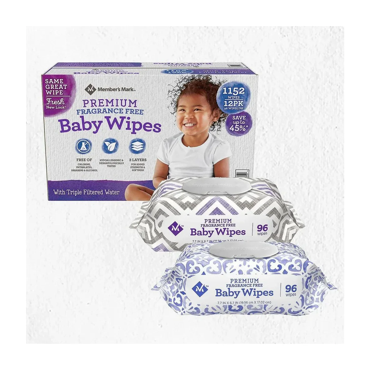 Member's Mark Fragrance Free Baby Wipes