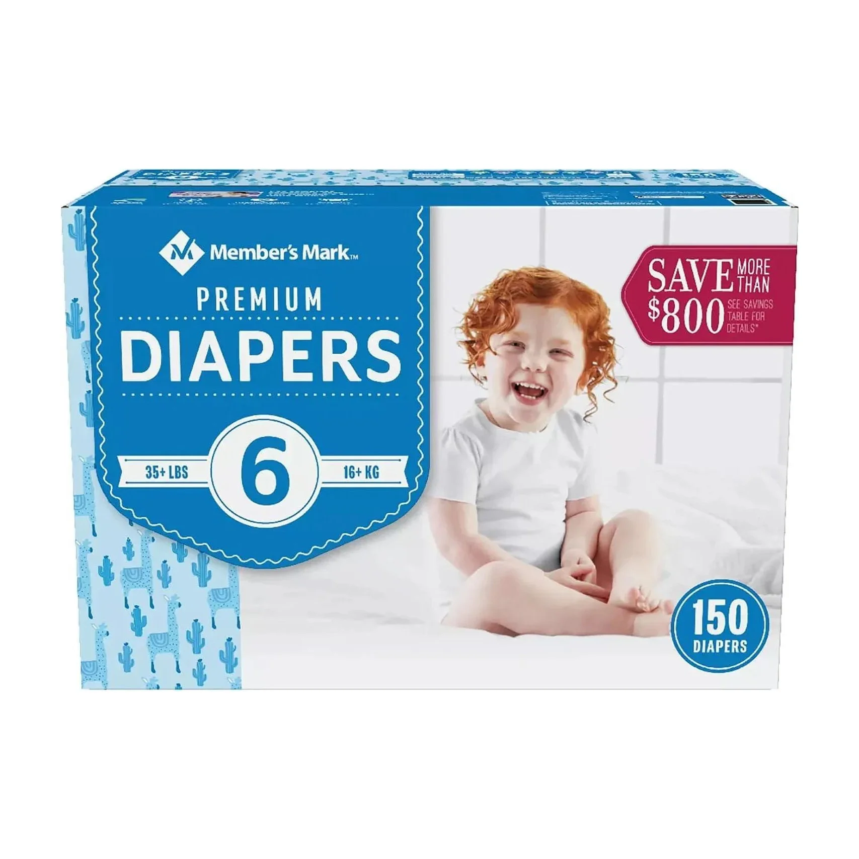 Member's Mark Size 6 Diapers, 150 Count