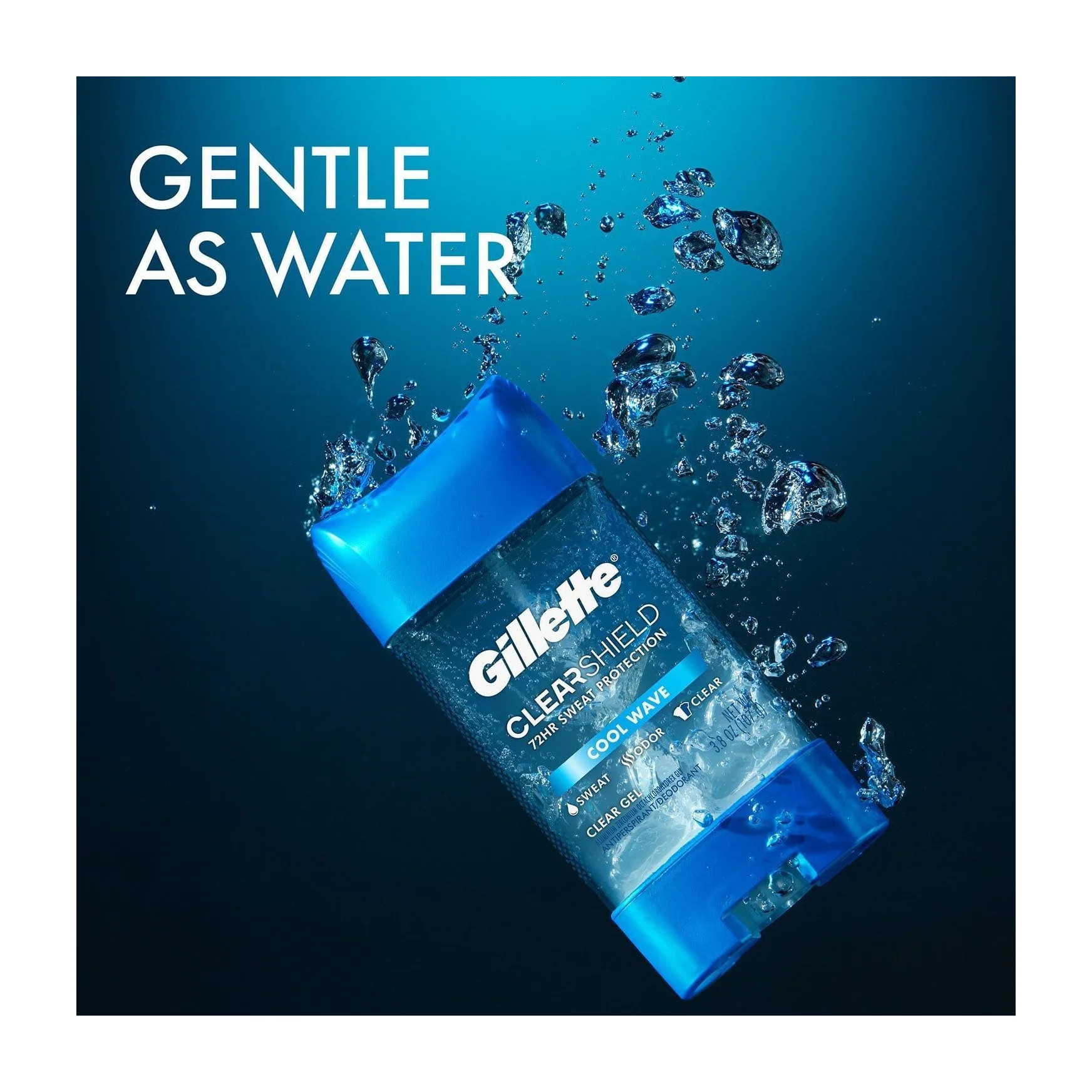 Men's Antiperspirant Deodorant in Kenya - Gillette Cool Wave Clear Gel, 5-Pack