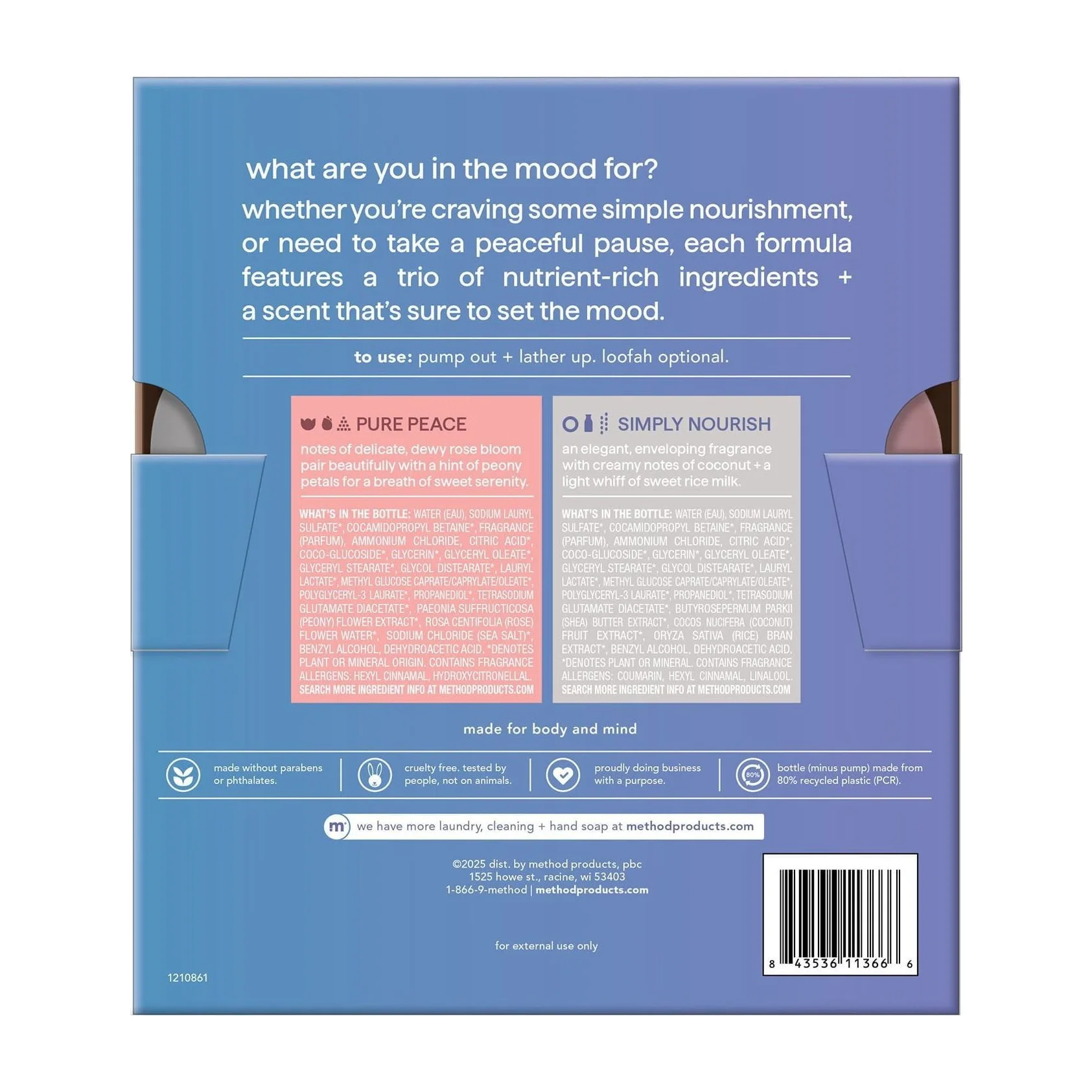 Method Body Wash in Kenya - Experiential 2 Pack, Sulphate Free