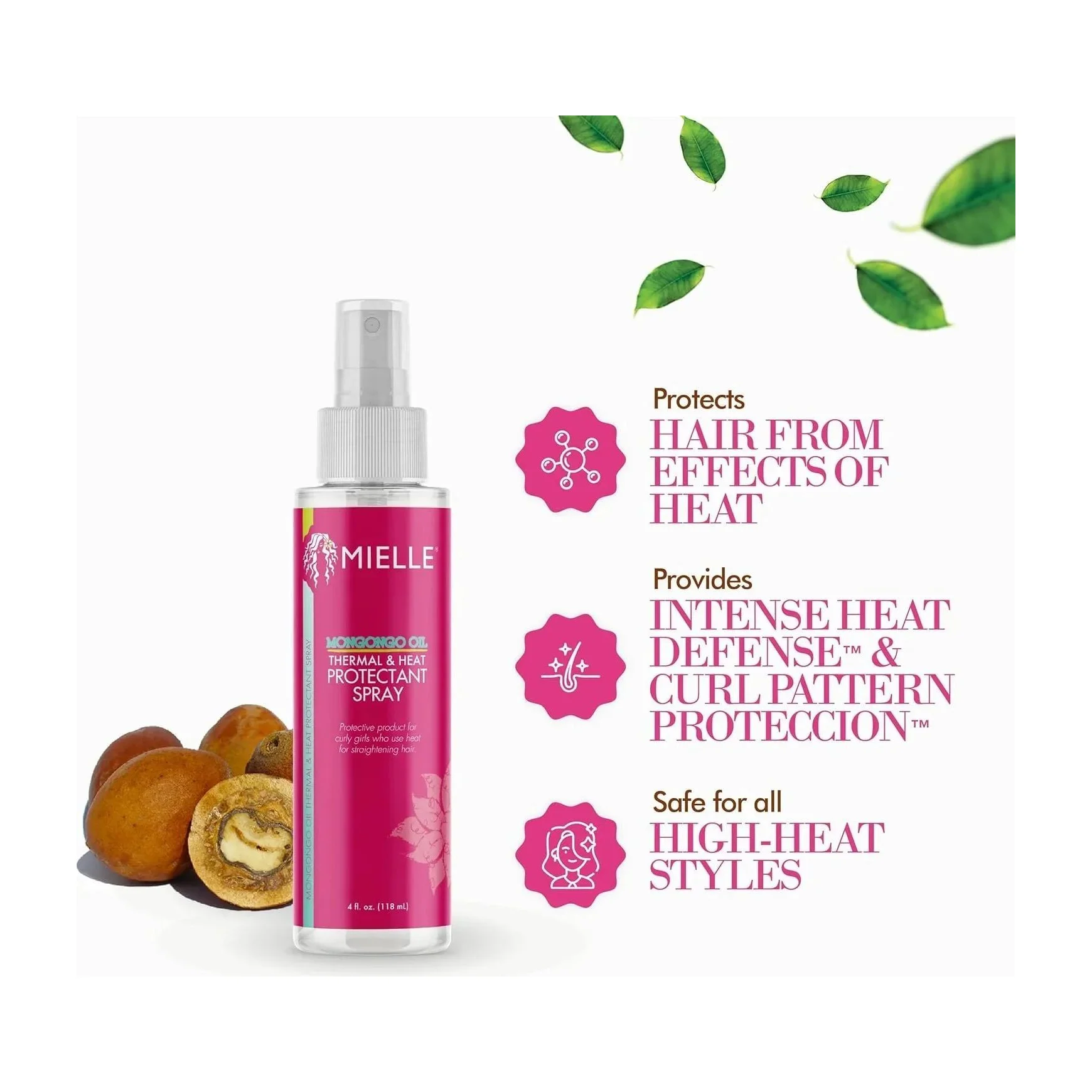 Mielle Mongongo Oil Thermal & Heat Protectant Spray