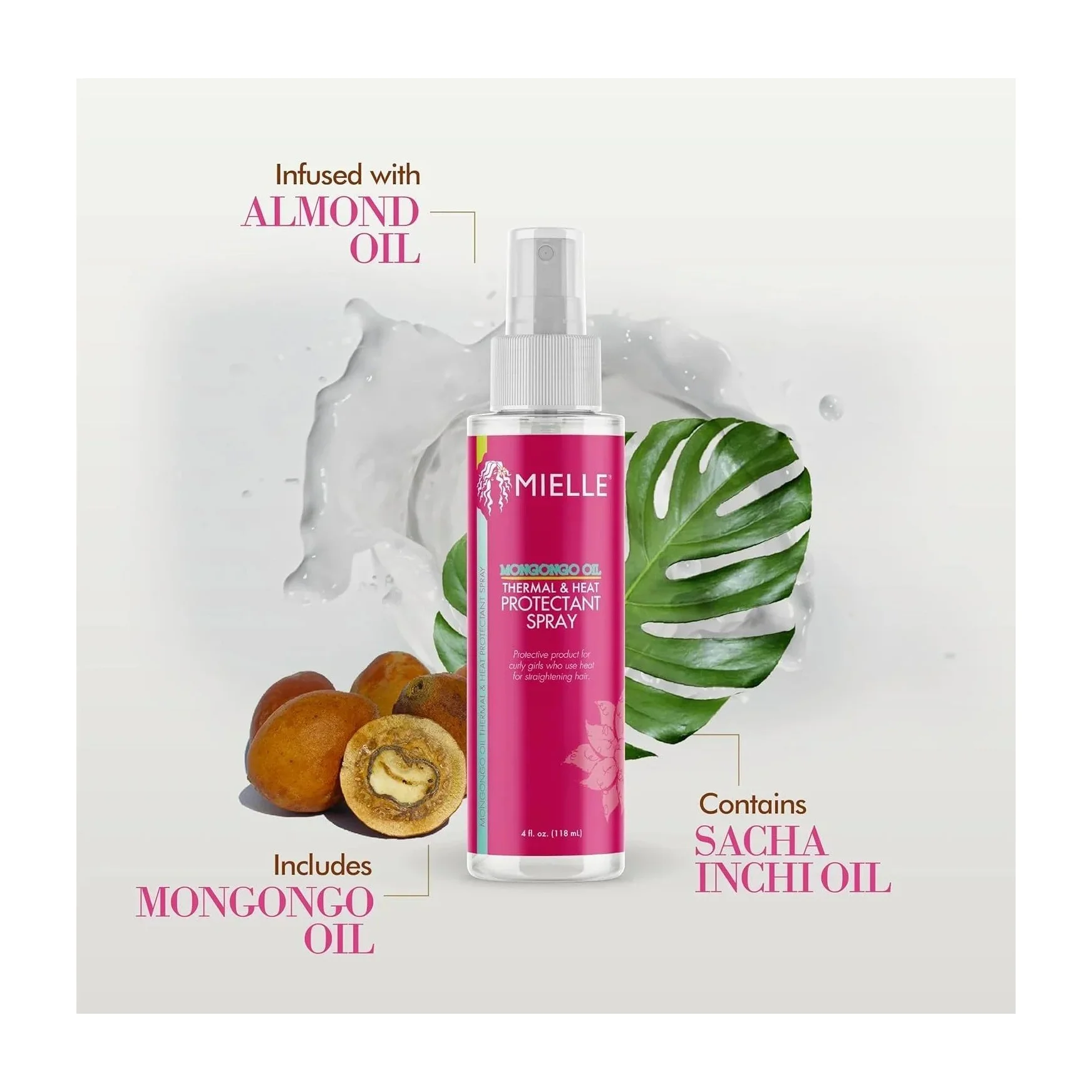 Mielle Mongongo Oil Thermal & Heat Protectant Spray