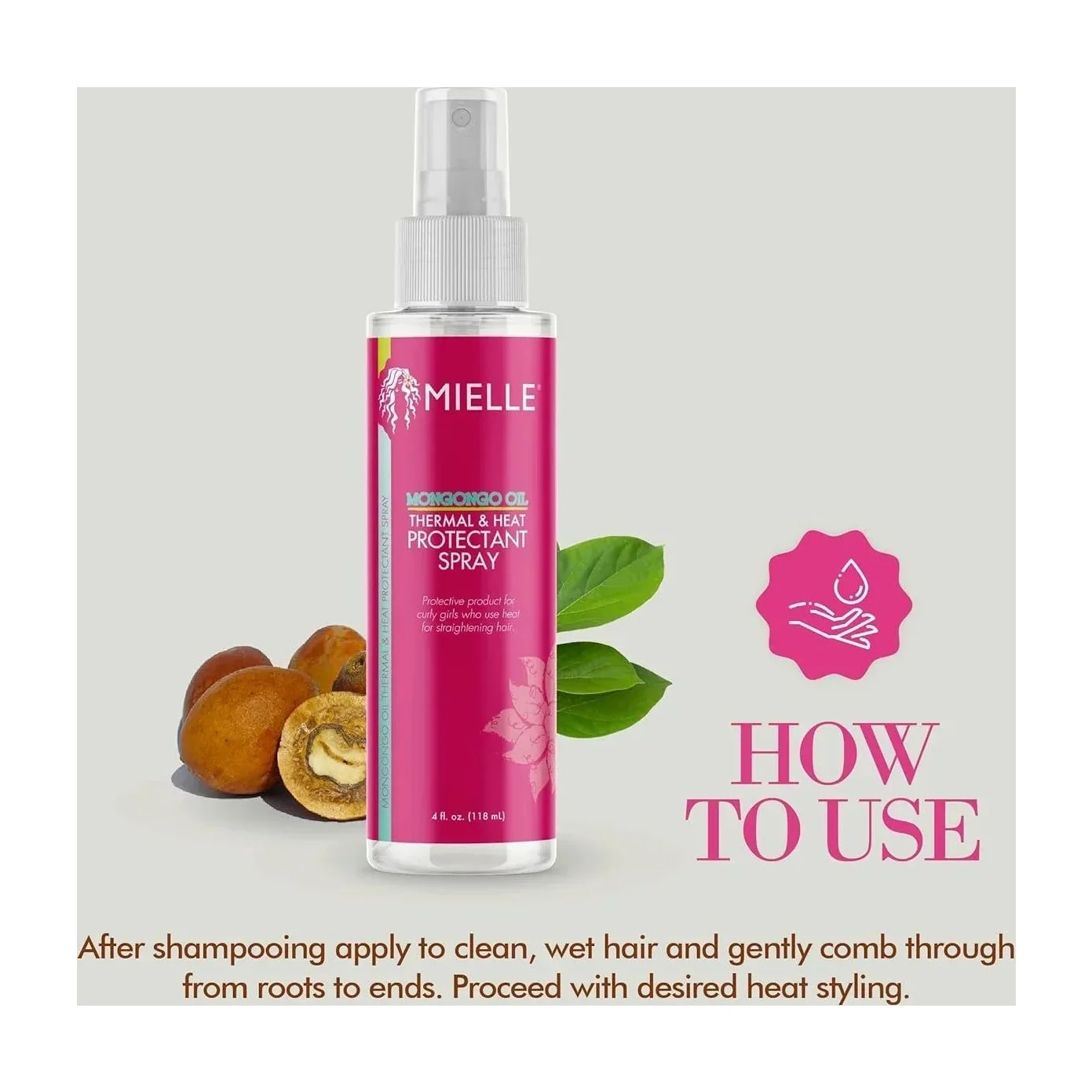 Mielle Mongongo Oil Thermal & Heat Protectant Spray
