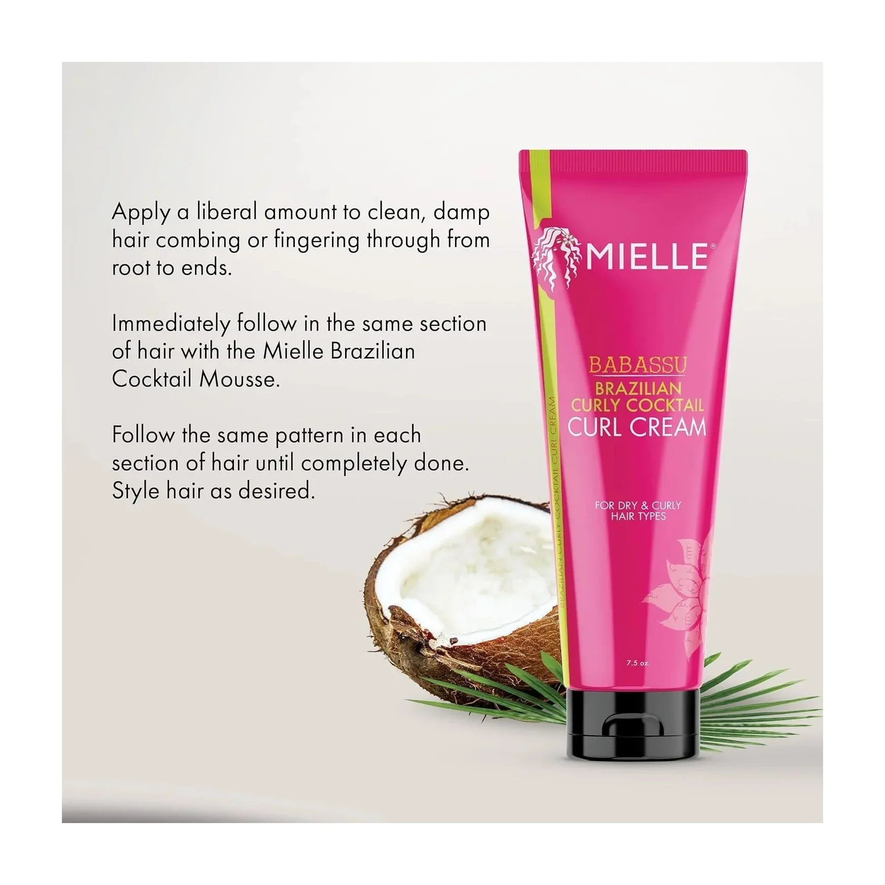 Mielle Organics Brazilian Curly Cocktail Curl Cream