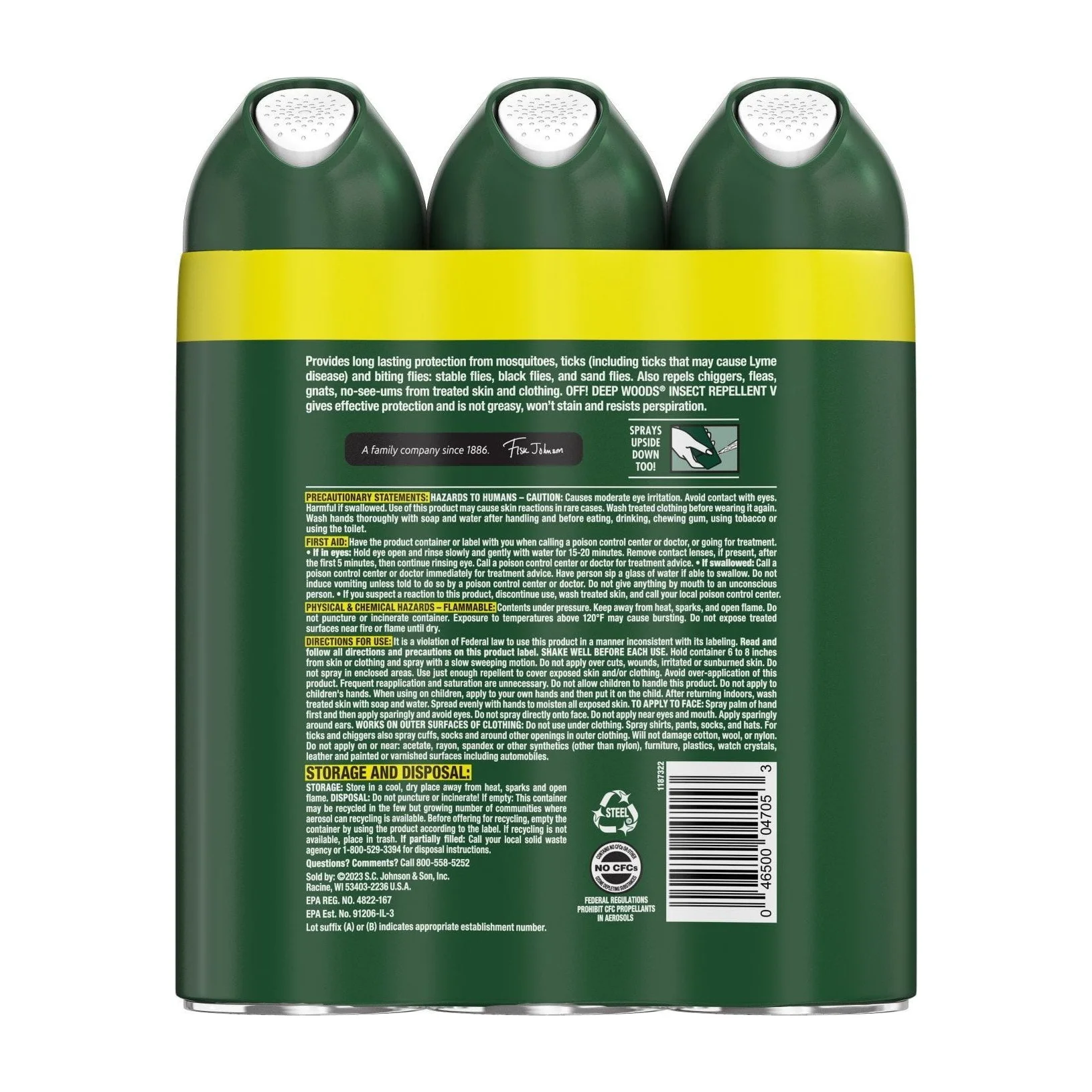 Mosquito Repellent in Kenya - OFF! Deep Woods Insect Spray, Pack of 3