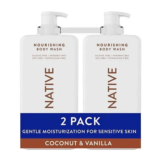 Coconut Body Wash in Kenya - Native Nourishing Coconut and Vanilla, 2 Pack