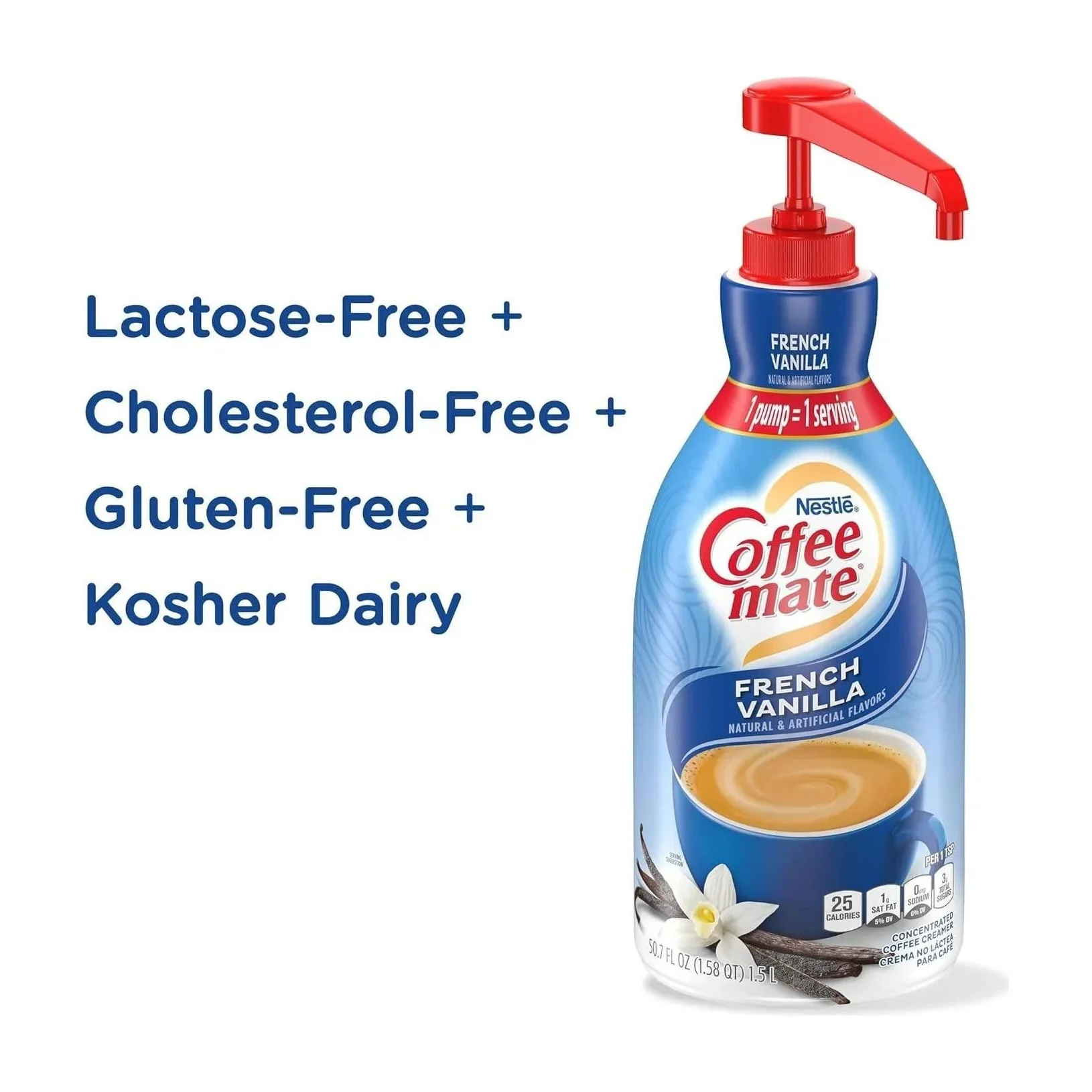 Nestlé Coffee mate French Vanilla Liquid Creamer (1.5 L)