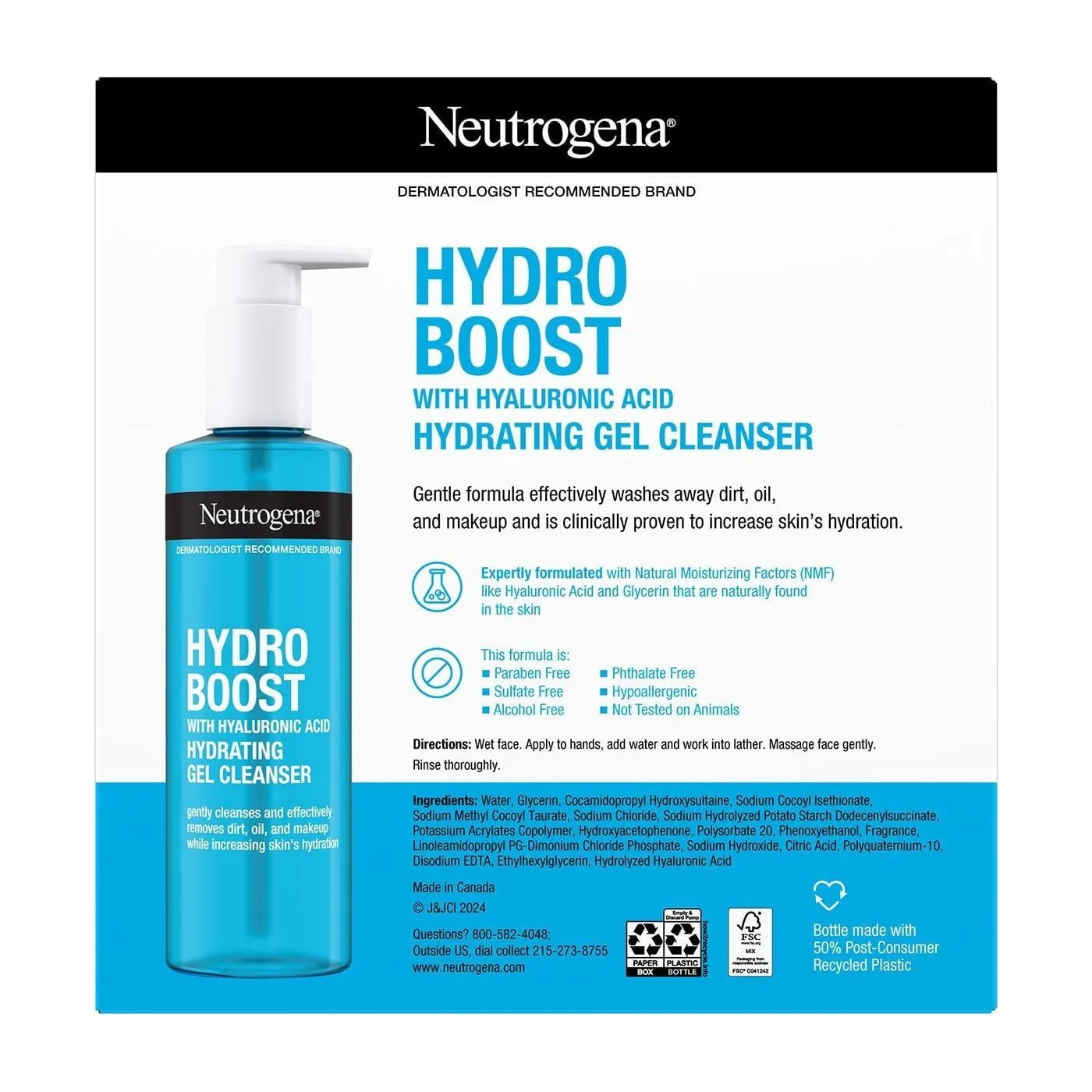 Neutrogena Hydro Boost Hydrating Facial Cleansing Gel