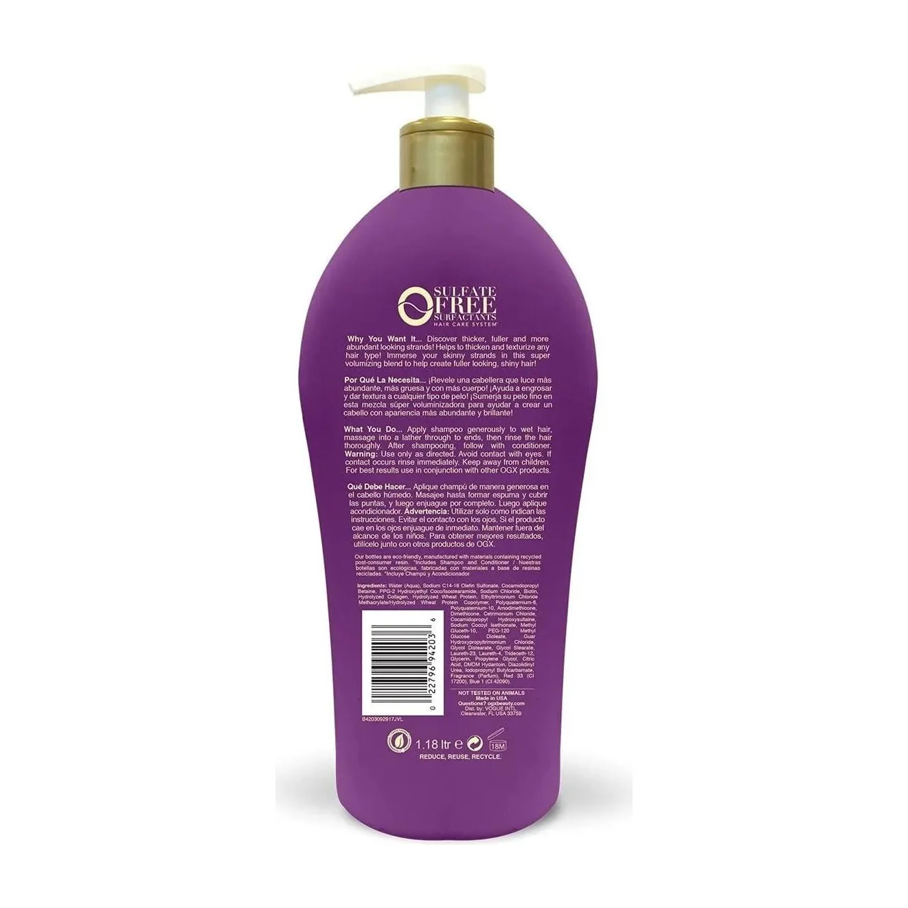 OGX Thick and Full Biotin Collagen Shampoo in Kenya - 40 fl oz