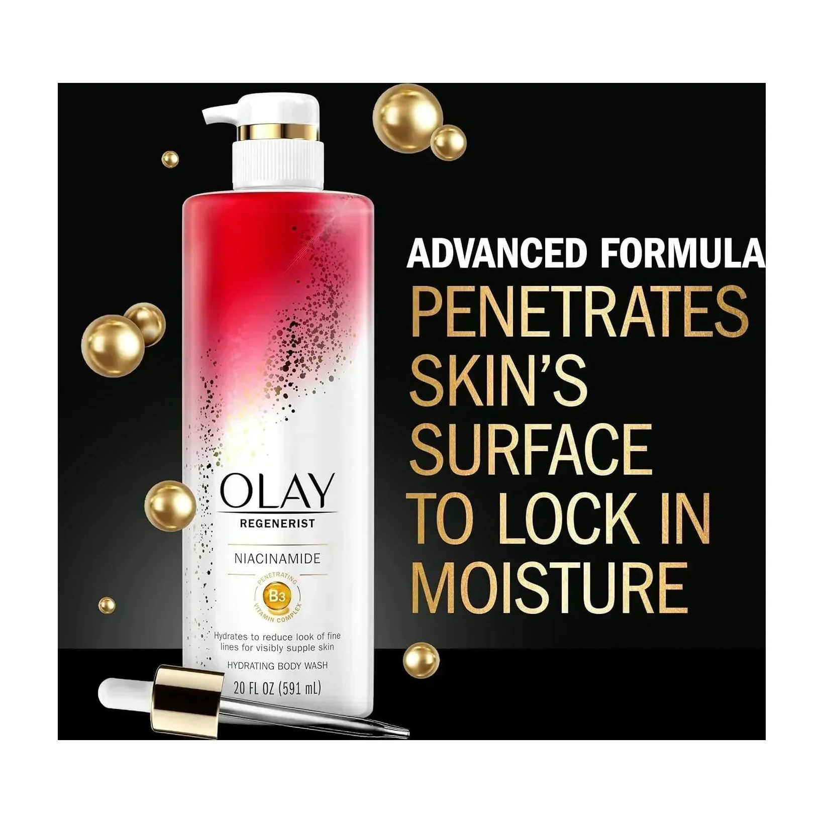 Olay Age Defying Body Wash with Niacinamide in Kenya - 591 mL