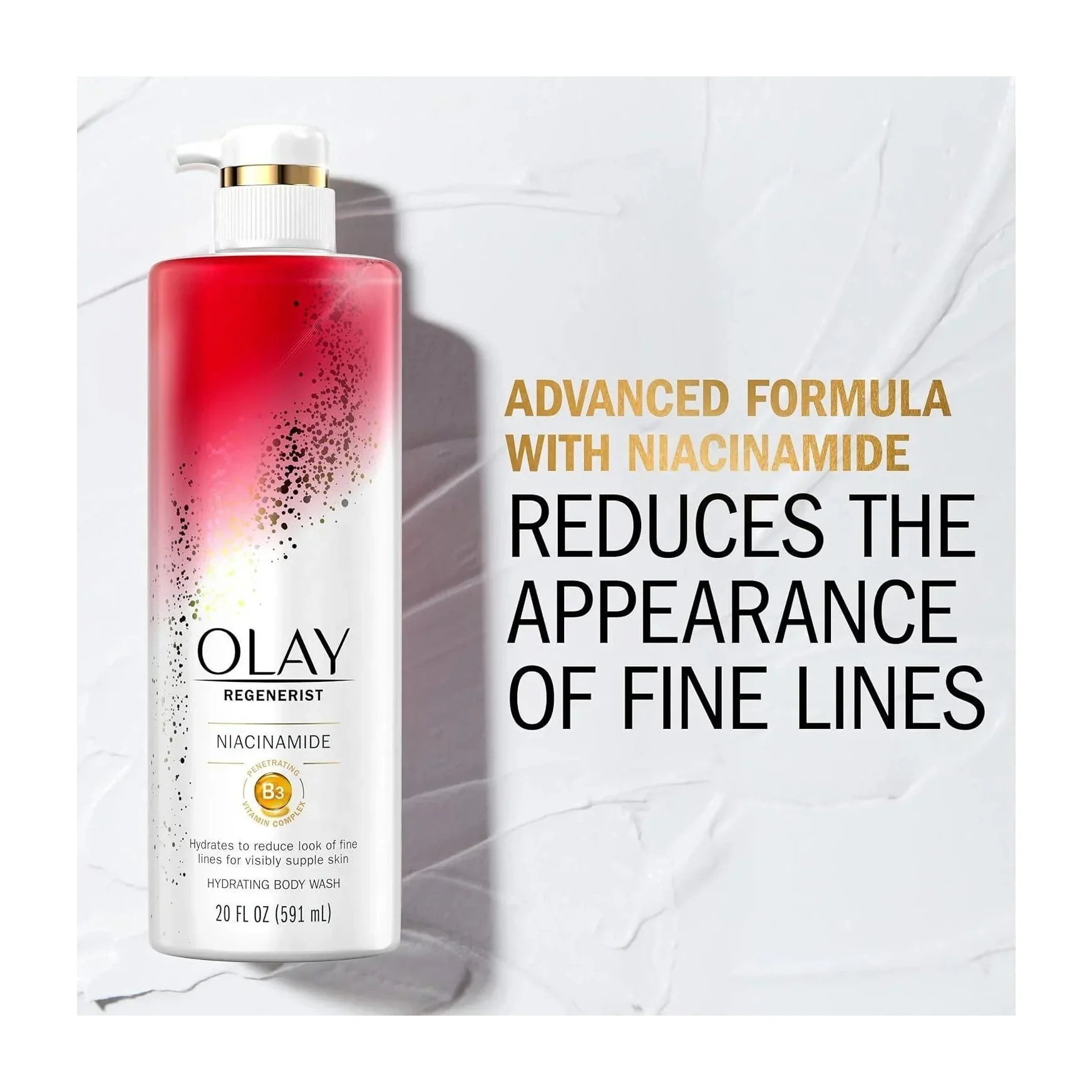 Olay Age Defying Body Wash with Niacinamide in Kenya - 591 mL