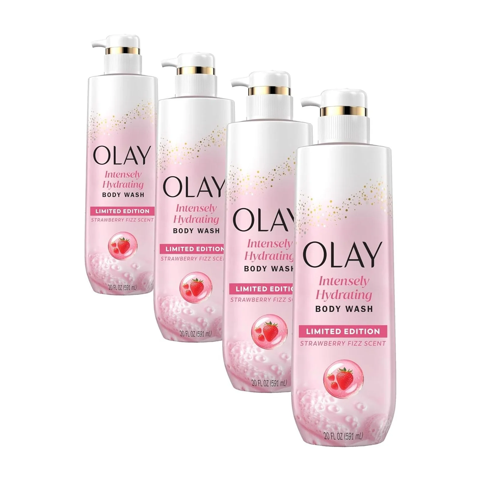 Olay Hyaluronic Acid Body Wash Limited Edition (4 Pack)