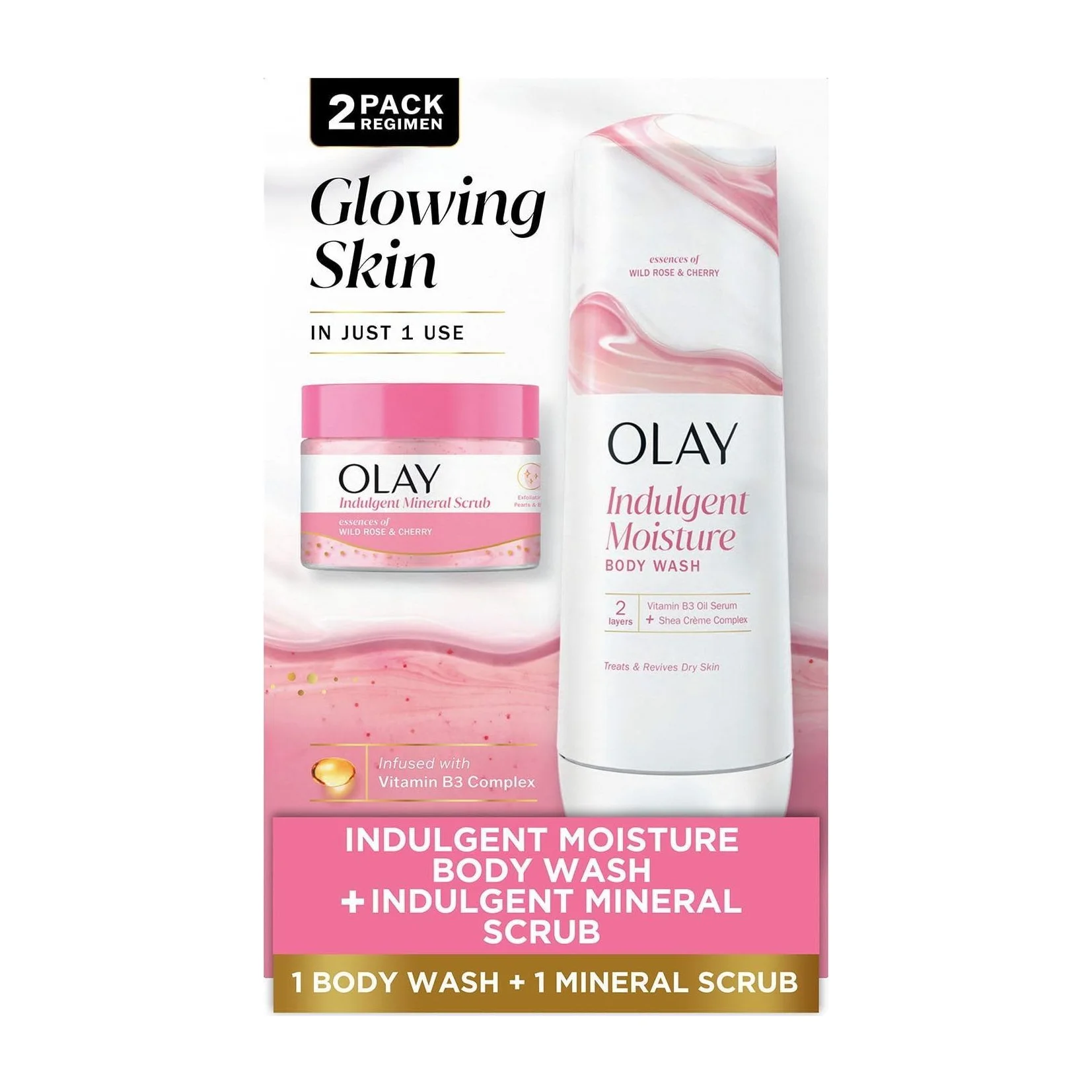 Olay Indulgent Moisture Scrub + Bodywash