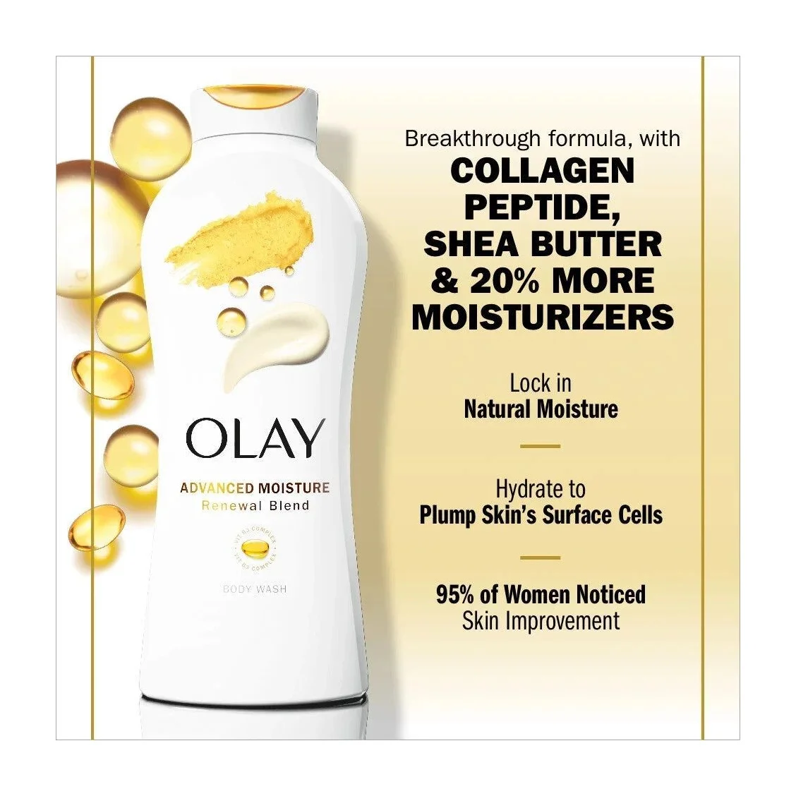 Body Wash in Kenya - Olay Advanced Moisture Renewal, 3 Pack
