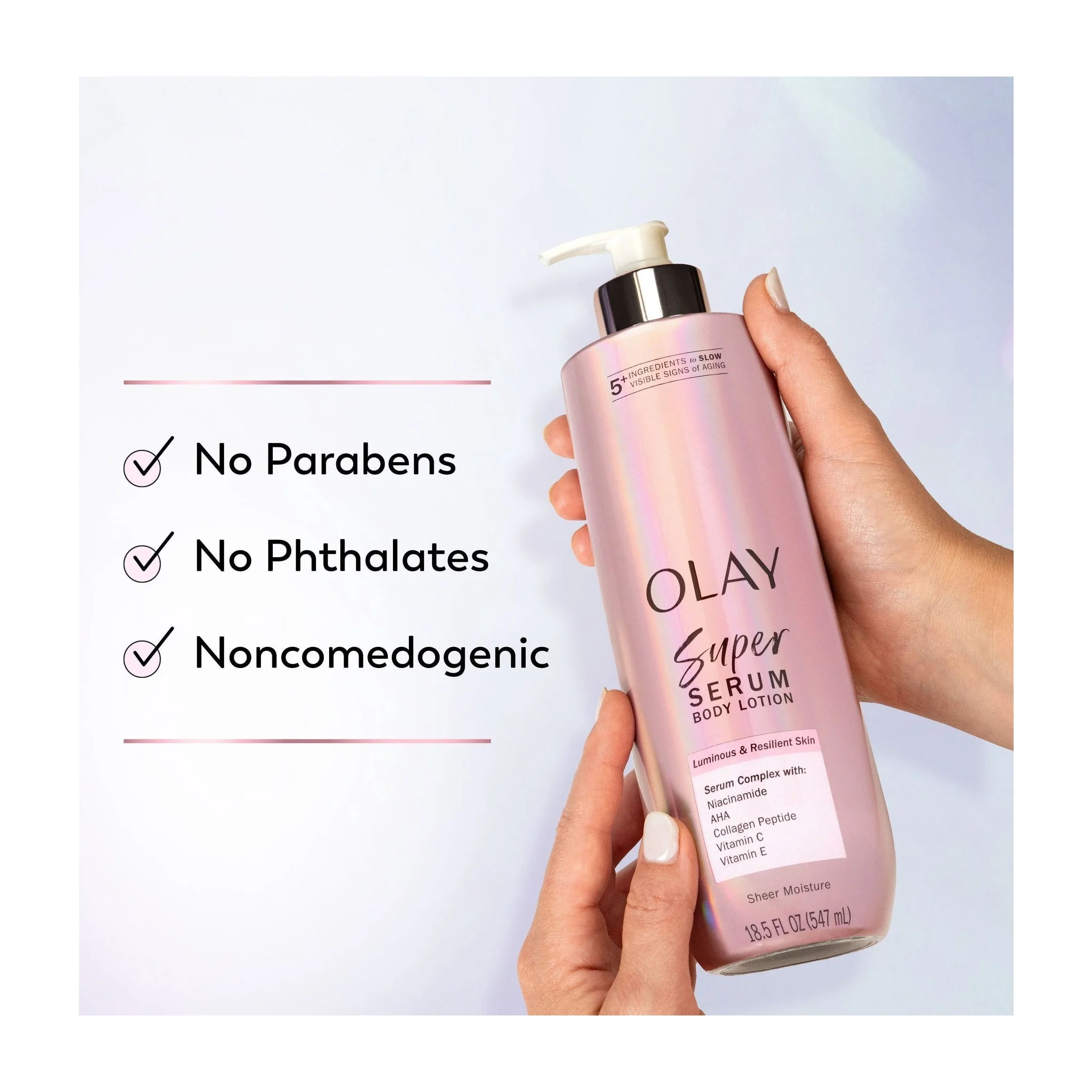 Olay Super Serum Hand and Body Lotion, 24hr Moisture (2 Pack)