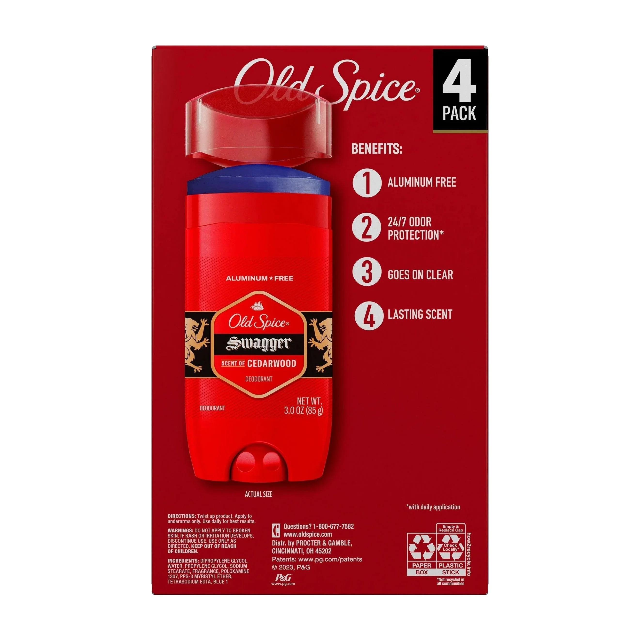 Aluminum Free Deodorant in Kenya - Old Spice Swagger, 4 Pack