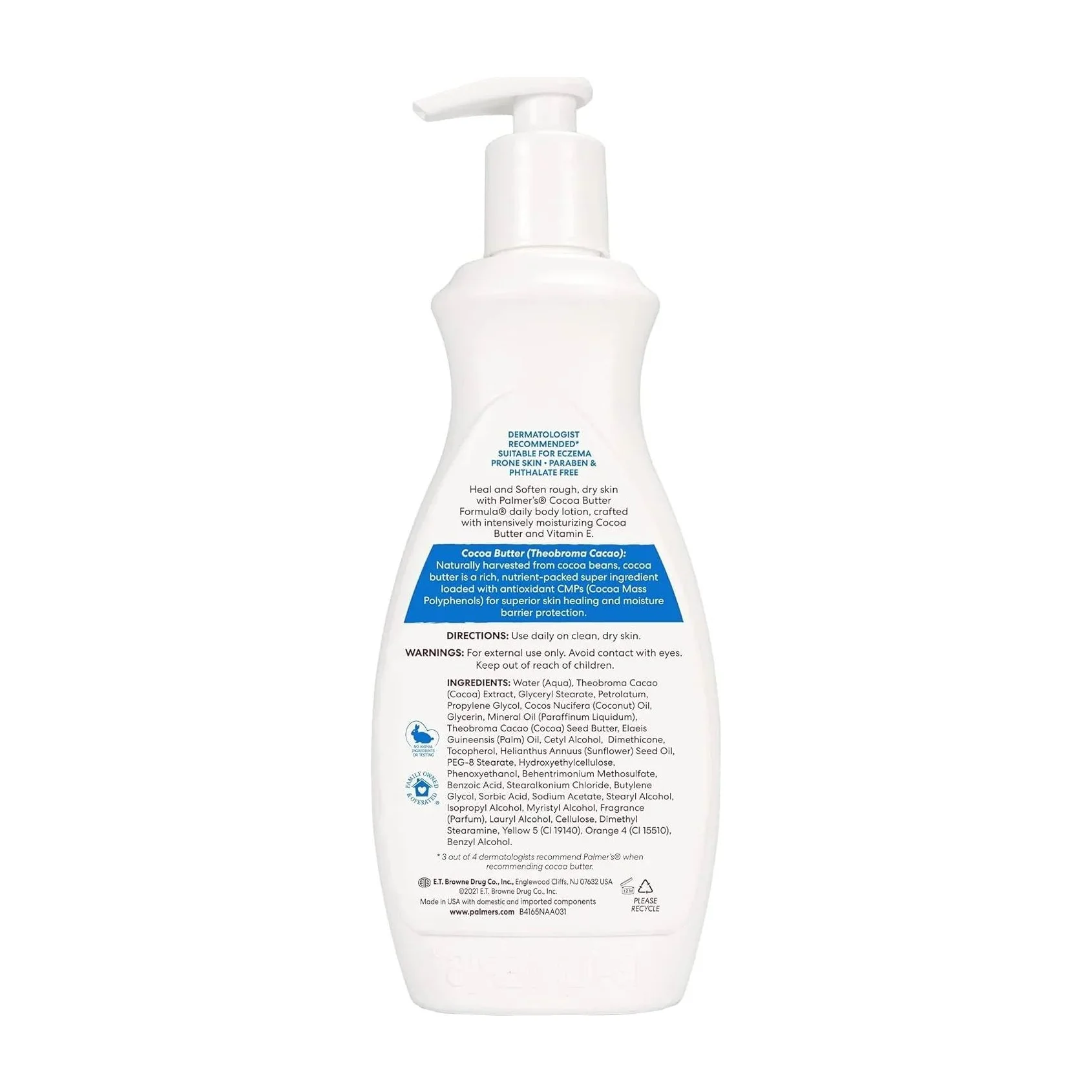 Palmer's Cocoa Butter Formula With Vitamin E ,Pump Bottle
