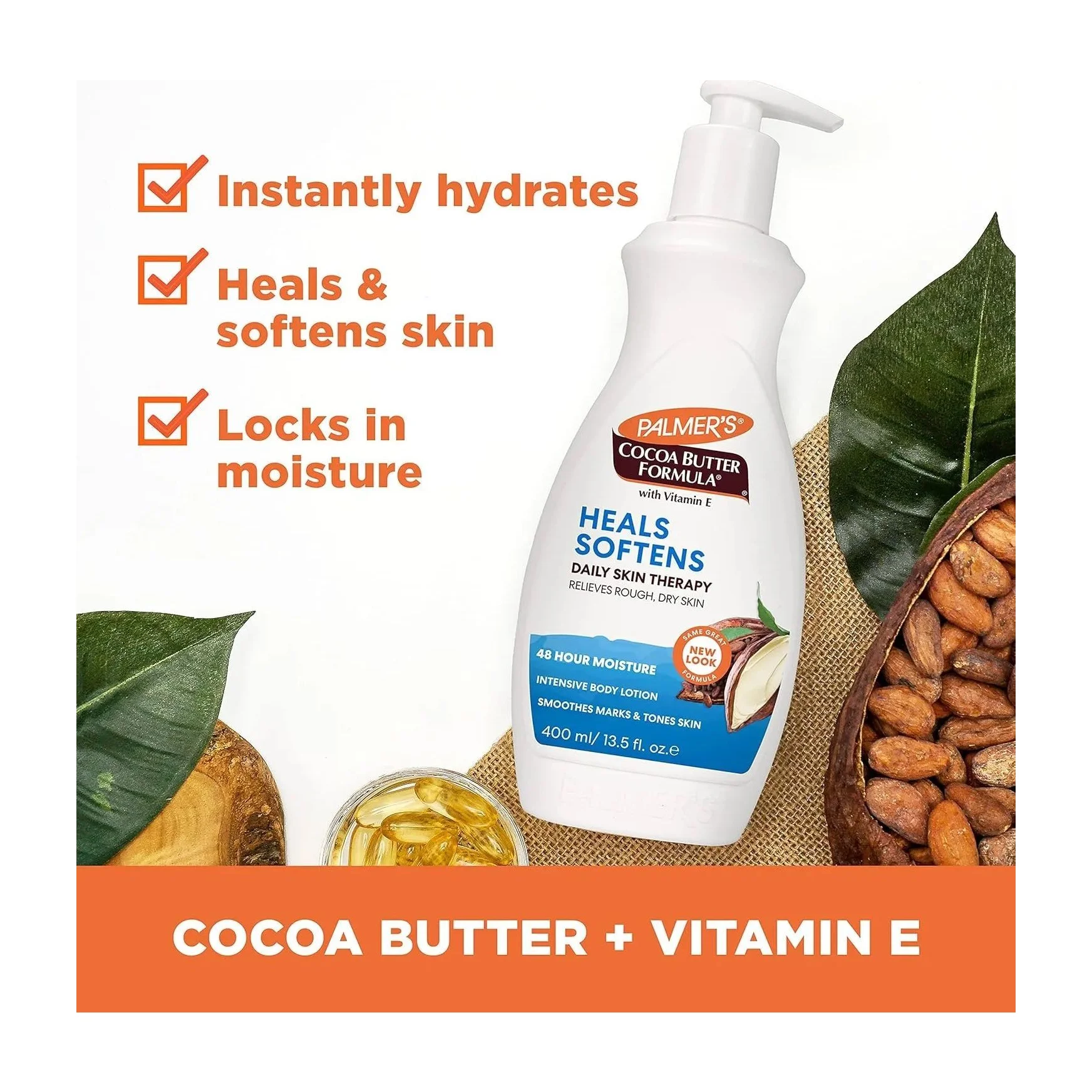 Palmer's Cocoa Butter Formula With Vitamin E ,Pump Bottle