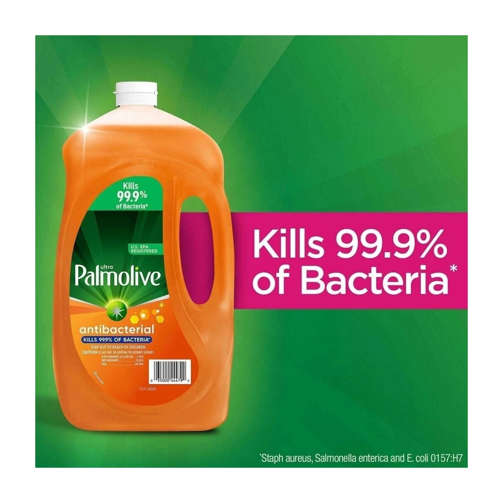 Palmolive Antibacterial Liquid Dish Soap, Orange (3Litres)