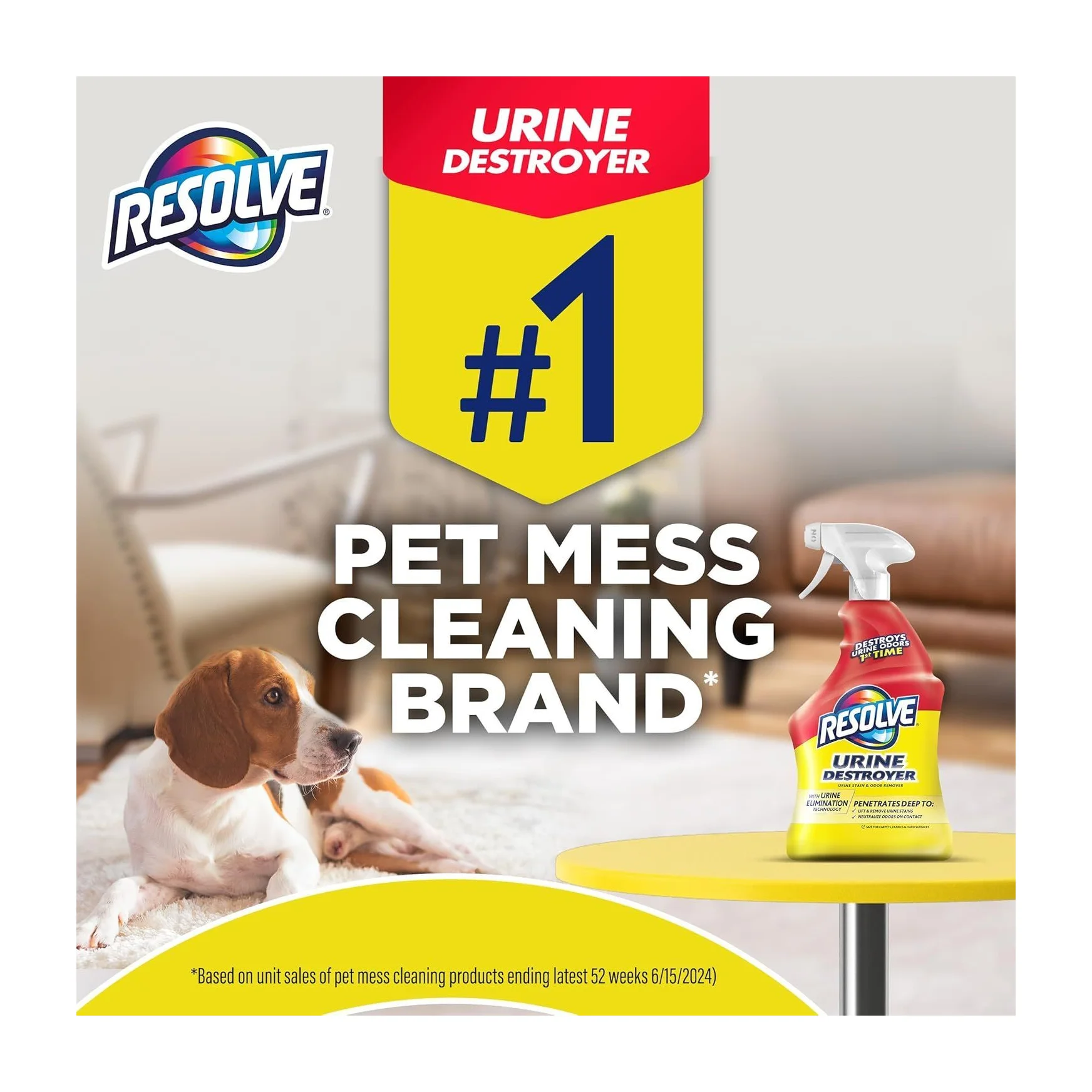 Pet Urine Cleaner Kenya -Resolve Urine Destroyer Spray  Remover
