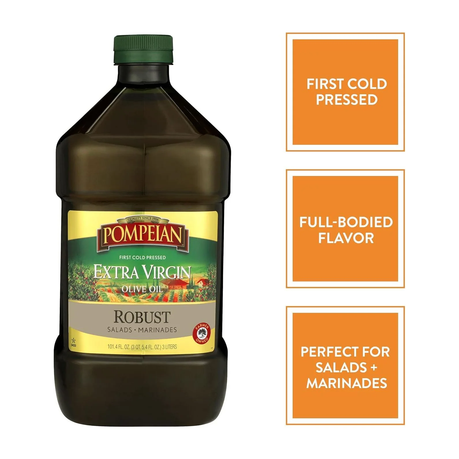 Pompeian Robust Extra Virgin Olive Oil, (Choose Quantity)