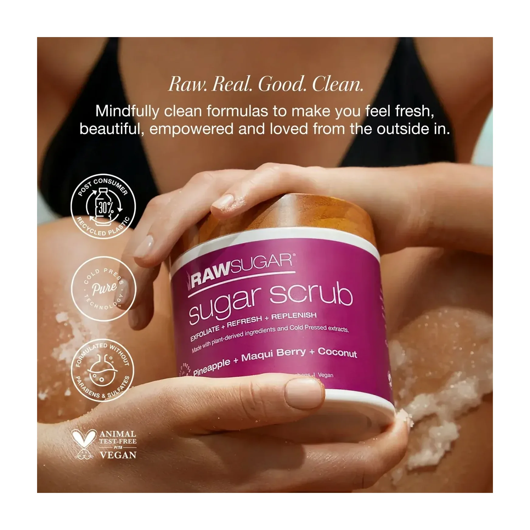Raw Sugar Exfoliating Scrub Set in Kenya - Natural Body Scrub