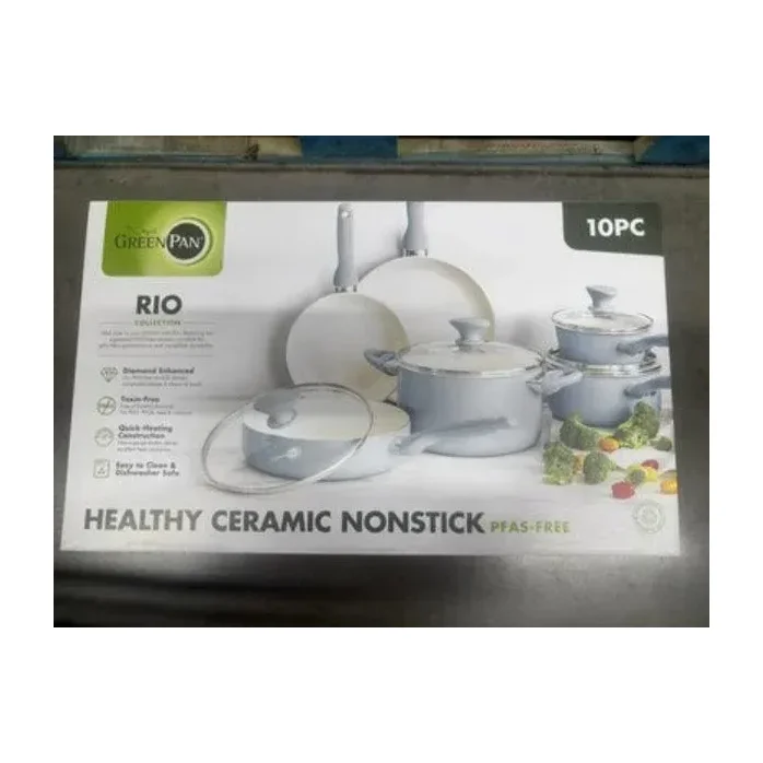 Rio Ceramic Nonstick 10 Piece Cookware Set