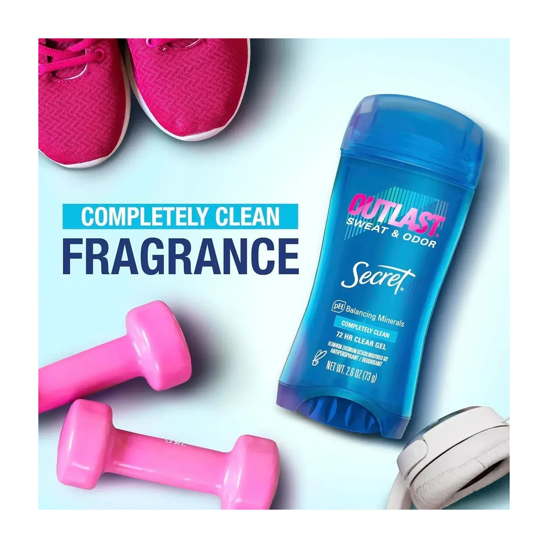 Secret Outlast Clear Gel Deodorant in Kenya - 4 Pack