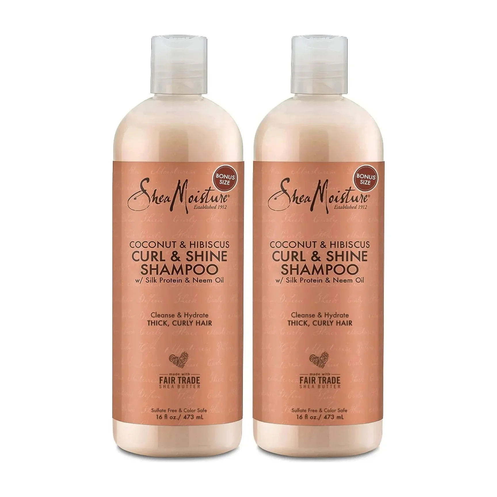 Curl Shampoo and Conditioner in Kenya - SheaMoisture Coconut Hibiscus Set