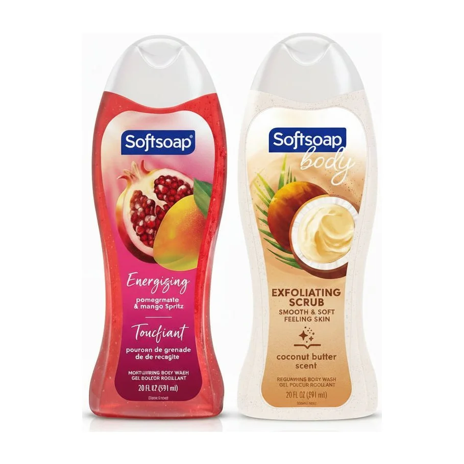 Softsoap Exfoliating Body Wash, All Skin Types (2 Pack)