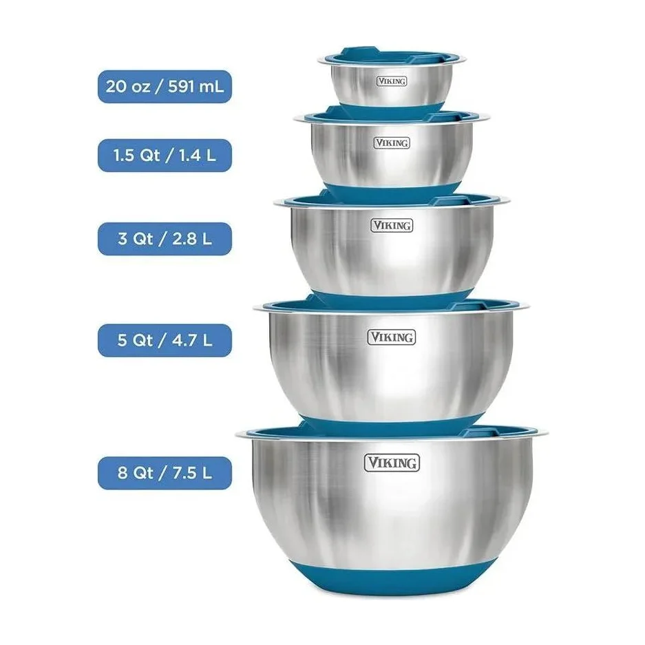 Mixing Bowl Set in Kenya - Viking 10-Piece Stainless Steel