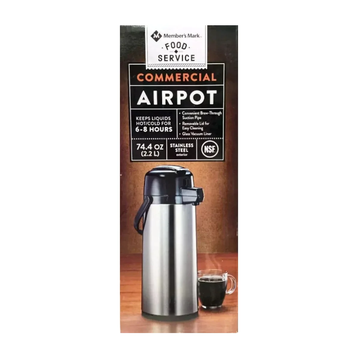 Stainless Steel Thermos in Kenya - Member's Mark 2.2 L Airpot