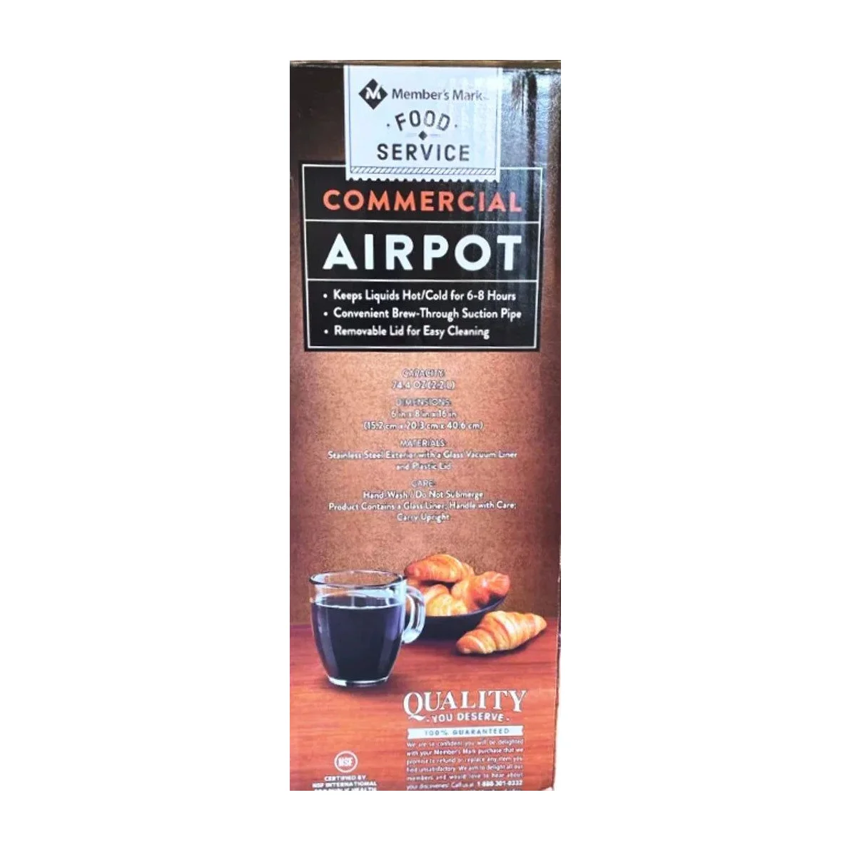 Stainless Steel Thermos in Kenya - Member's Mark 2.2 L Airpot