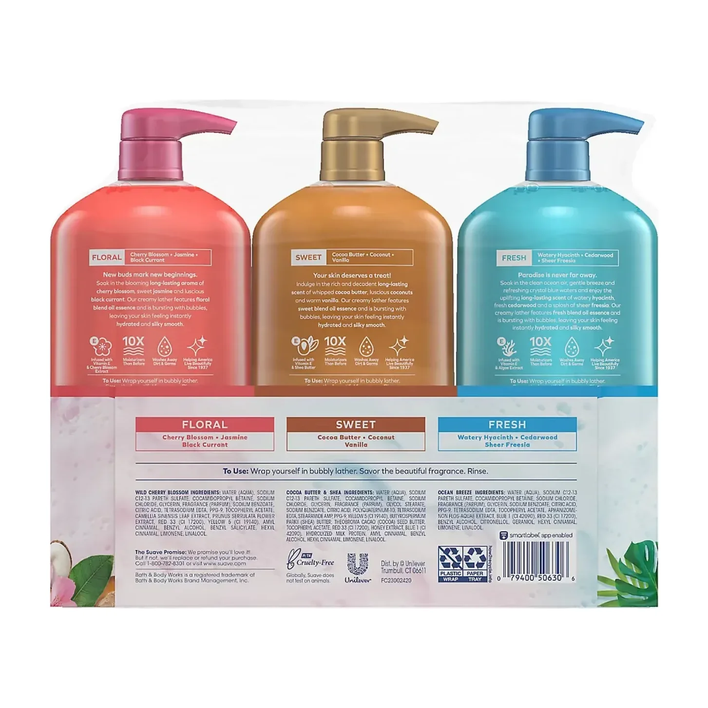 Suave Body Wash in Kenya - Family Value 3 Pack