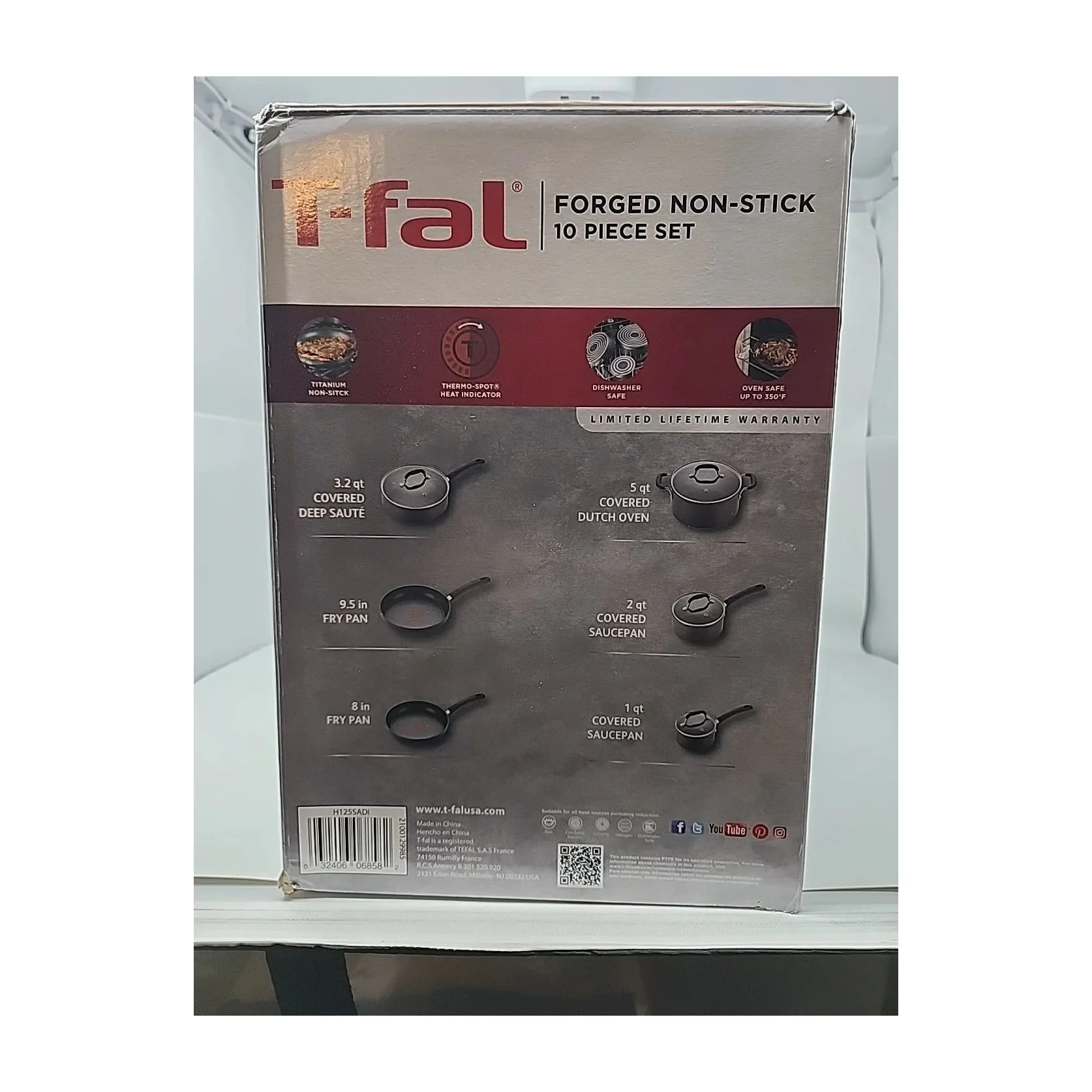 T-fal 10-Piece Forged Non-Stick Cookware Set
