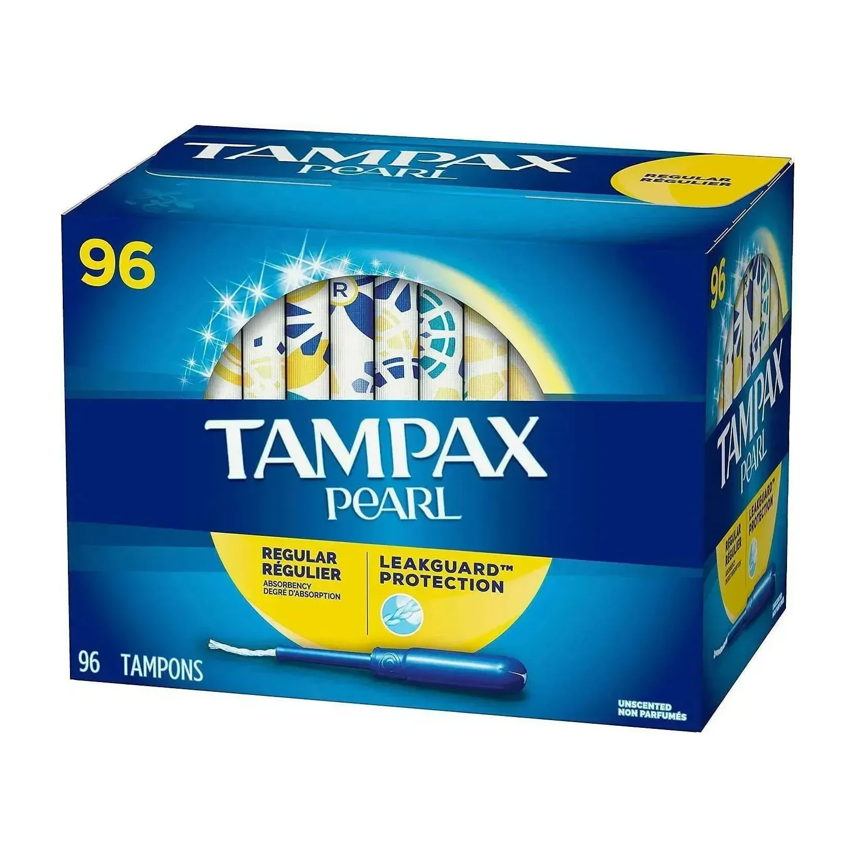 Tampons in Kenya - Tampax Pearl Regular, 96 Count