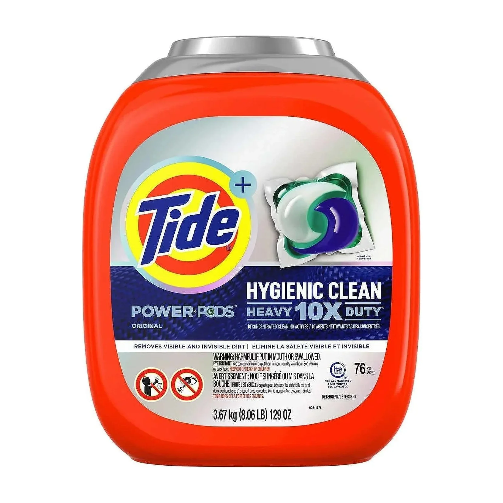 Laundry Pods in Kenya - Tide Hygienic Clean Heavy Duty, 72 Count