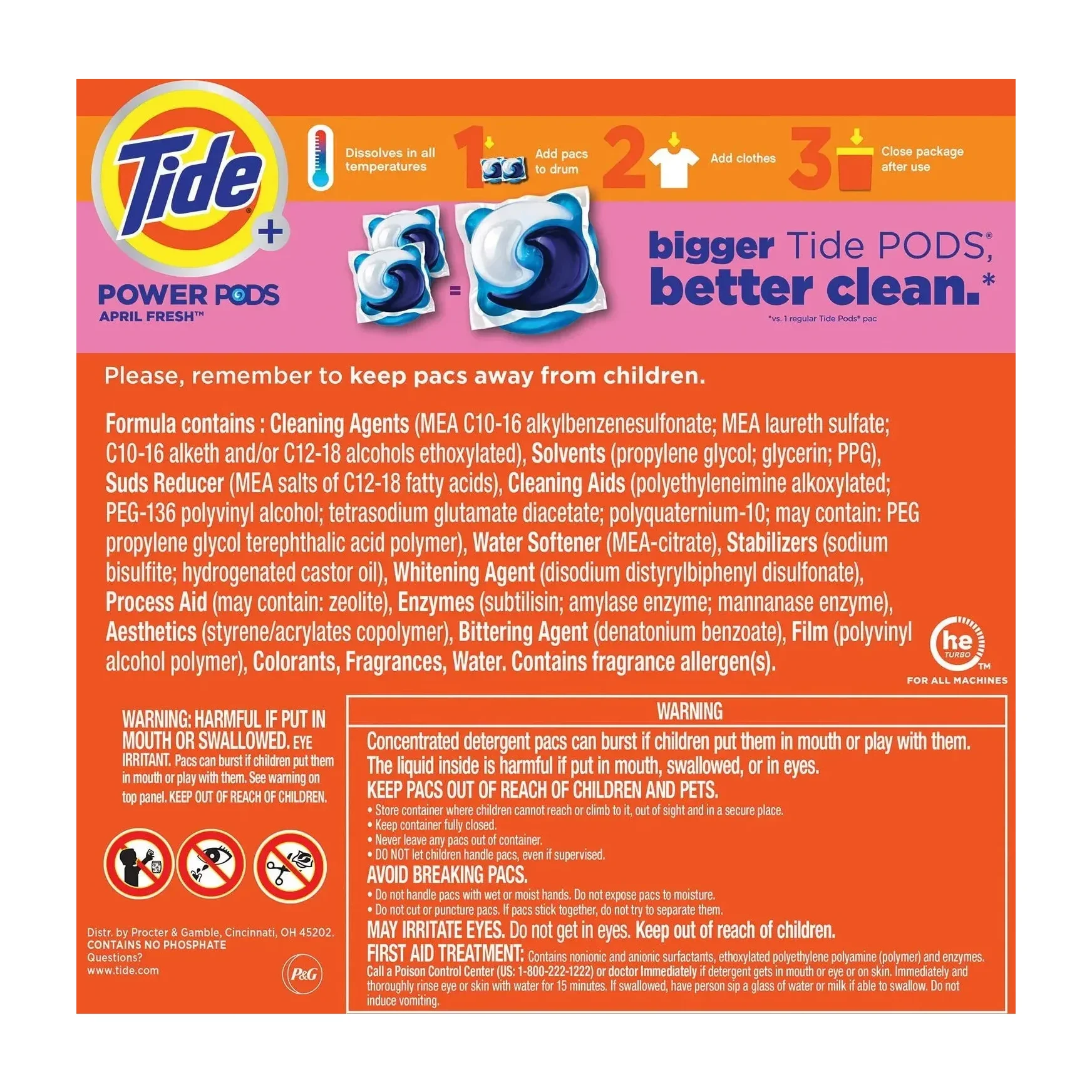 Tide PODS with Downy Soft Boosters, April Fresh Scent