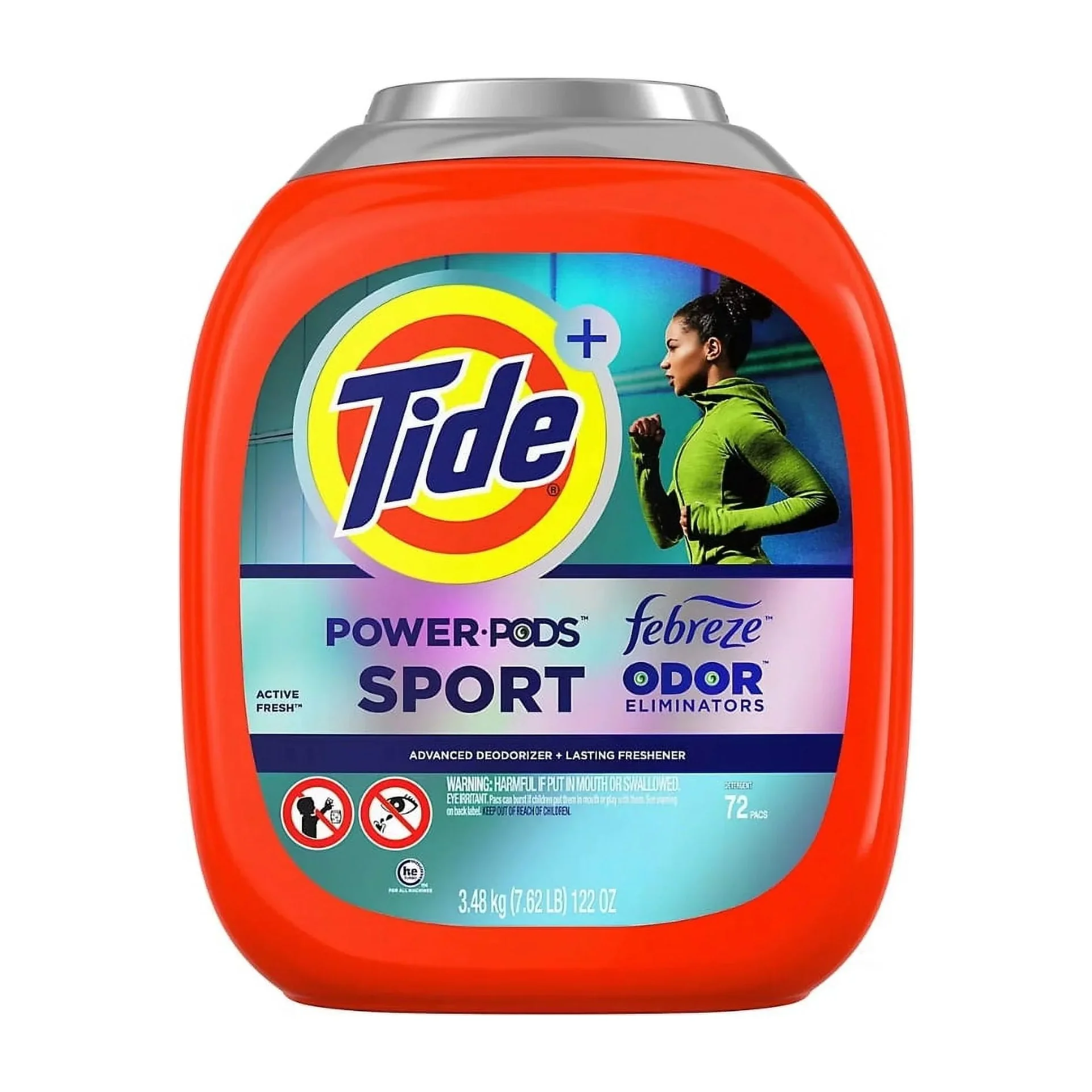 Tide PODS with Febreze Sport Odor Eliminator 72 count.