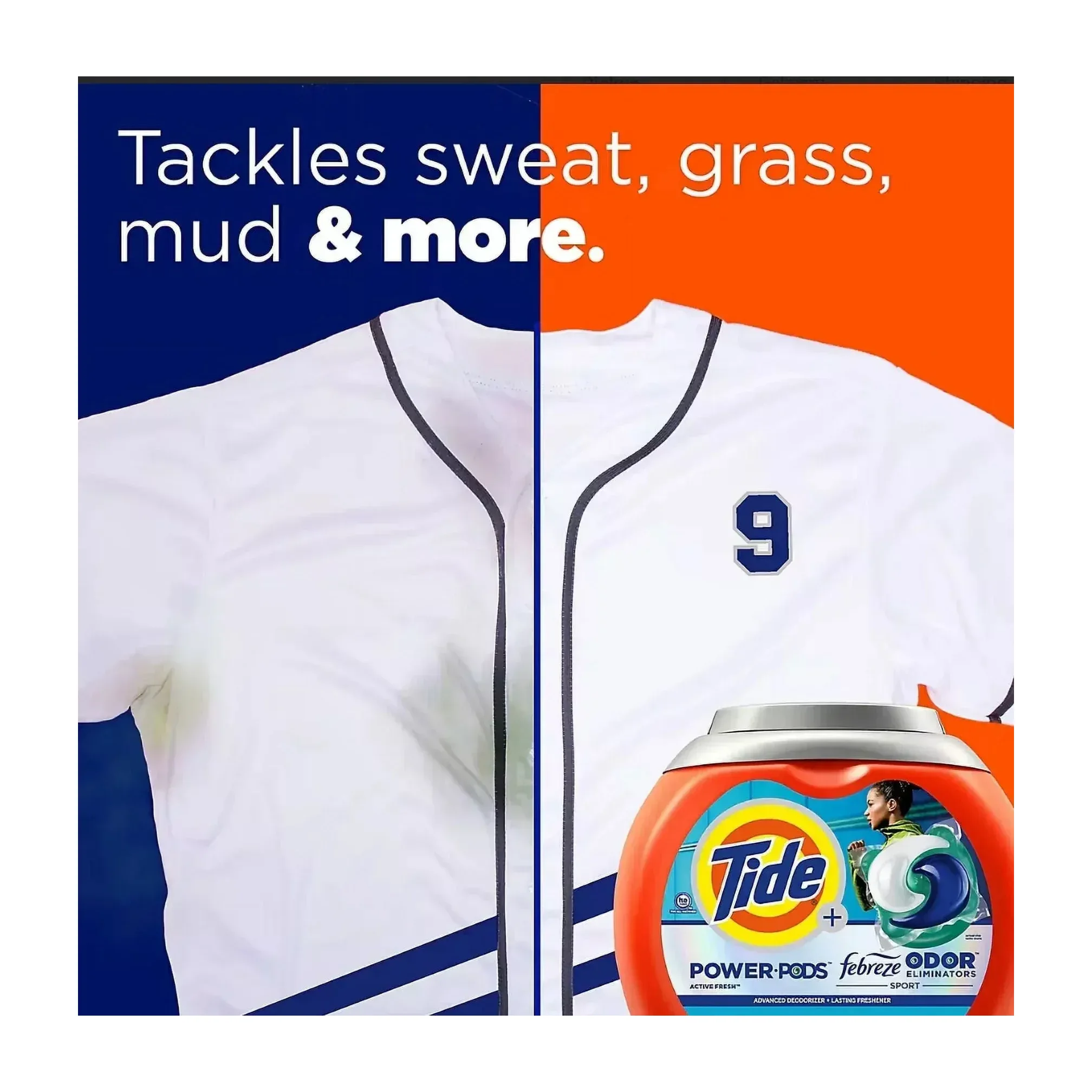 Tide PODS with Febreze Sport Odor Eliminator 72 count.