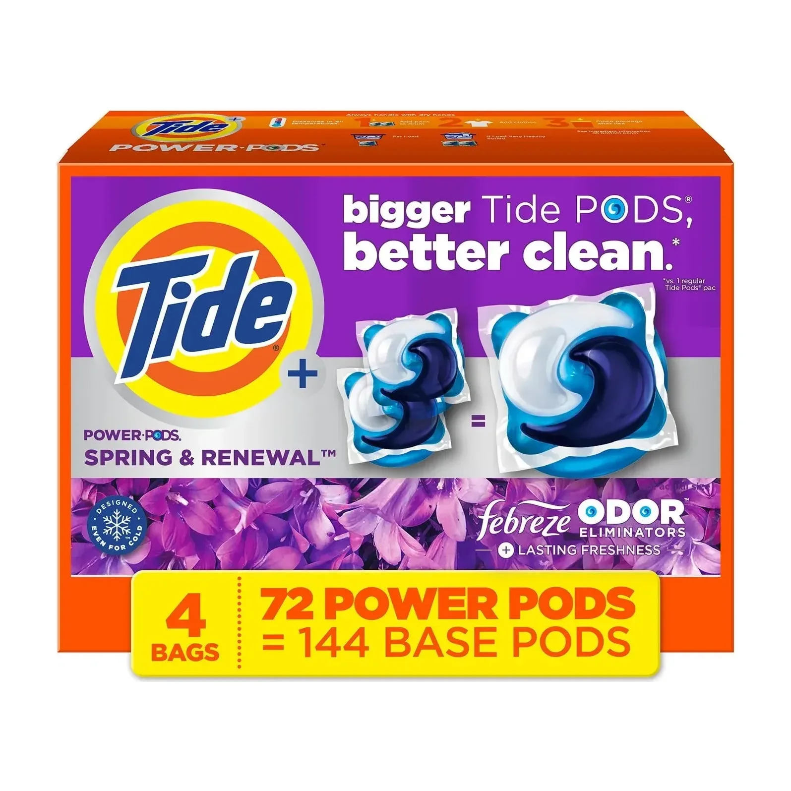 Tide PODS with Febreze Odor Eliminator Detergent